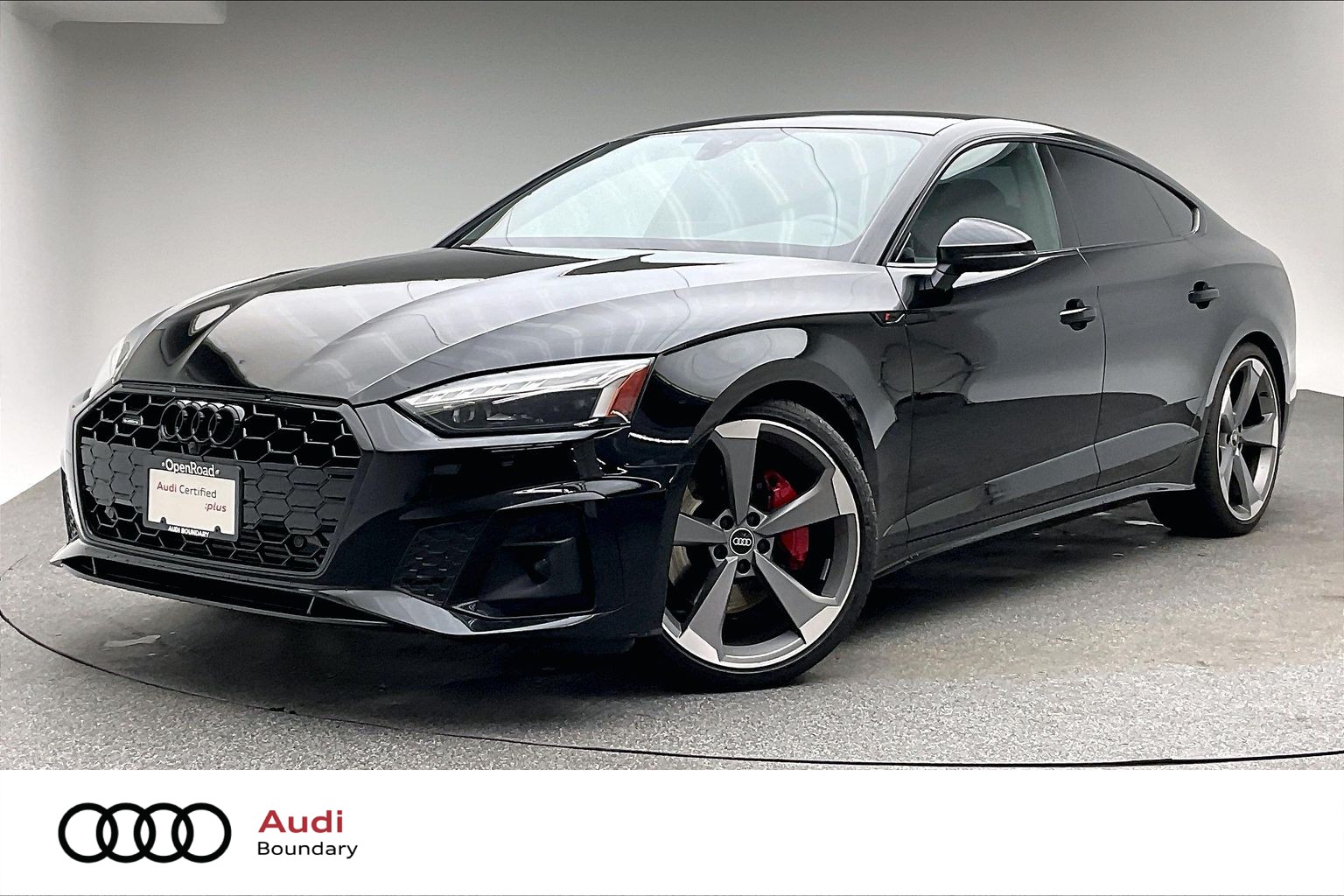 Mythos black metallic 2023 Audi A5 Sportback Sedan  Automatic