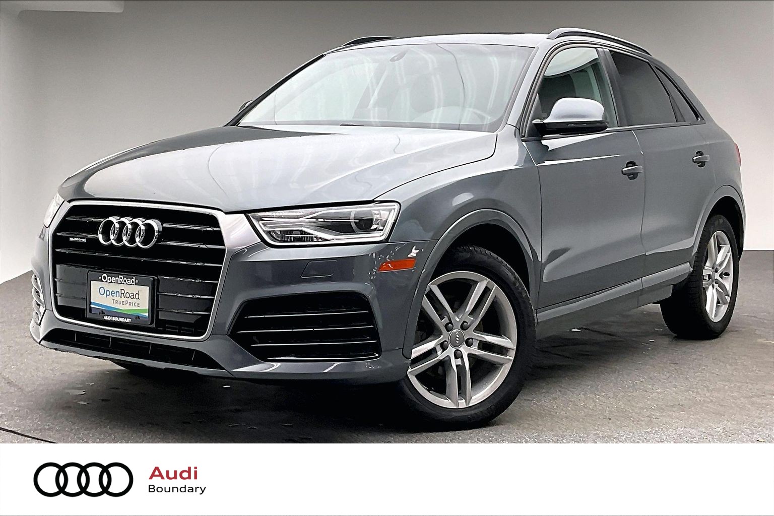 Gray (Monsoon Grey Met) 2018 Audi Q3 SUV / Crossover All-Wheel Drive Automatic