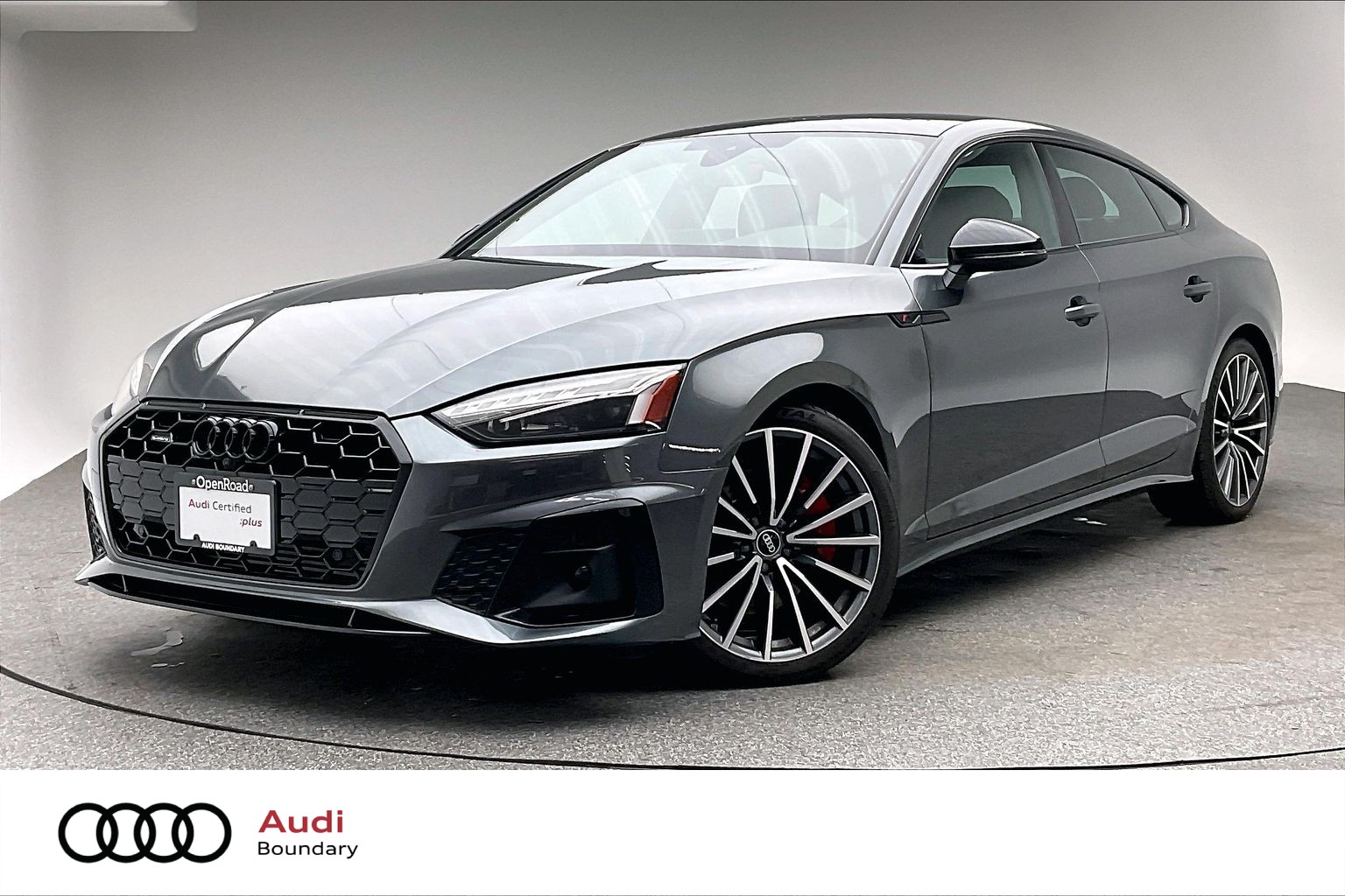 Gray (Daytona grey pearl effect) 2023 Audi A5 Sportback Sedan Automatic