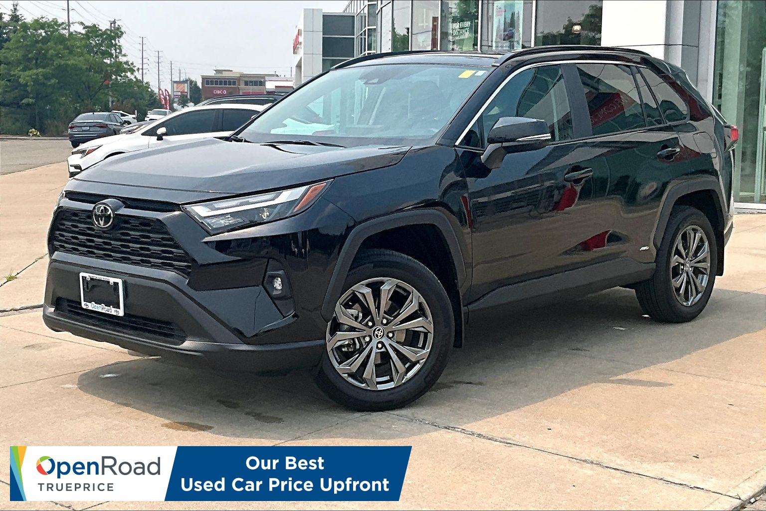 Midnight Black Metallic 2025 Toyota RAV4 Hybrid SUV / Crossover All-Wheel Drive Automatic