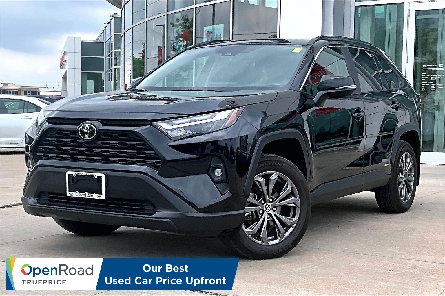 Midnight Black Metallic 2025 Toyota RAV4 Hybrid SUV / Crossover All-Wheel Drive Automatic