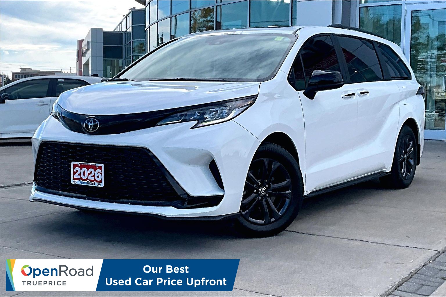White 2026 Toyota Sienna Minivan All-Wheel Drive Automatic