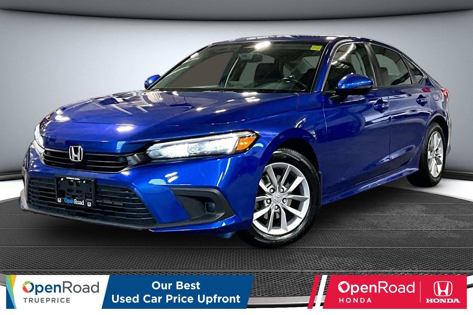 Aegean Blue Met 2022 Honda Civic Sedan Front-Wheel Drive Automatic