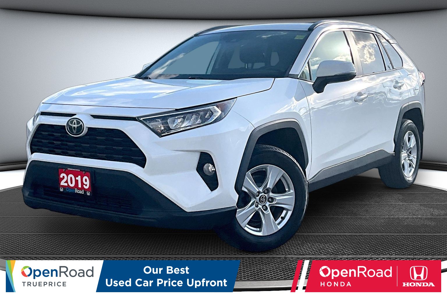 Super White 2019 Toyota RAV4 SUV / Crossover All-Wheel Drive Automatic