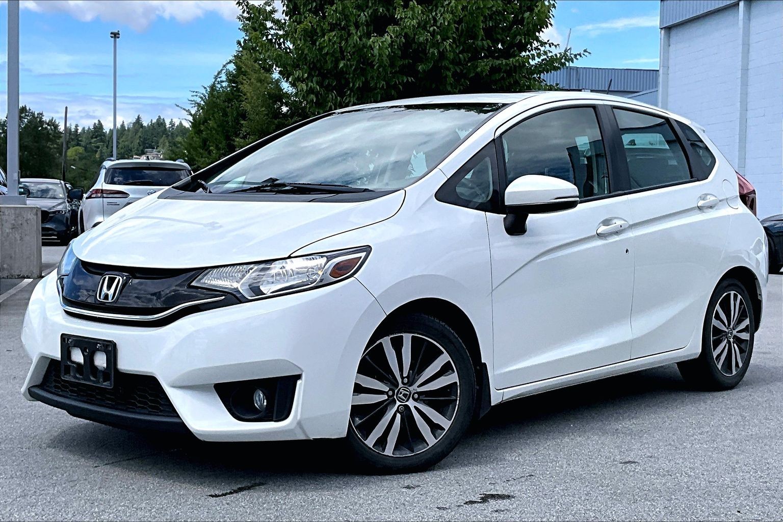 White Orchid Pearl 2015 Honda Fit EX-L with Navi Hatchback Front-Wheel Drive Automatic