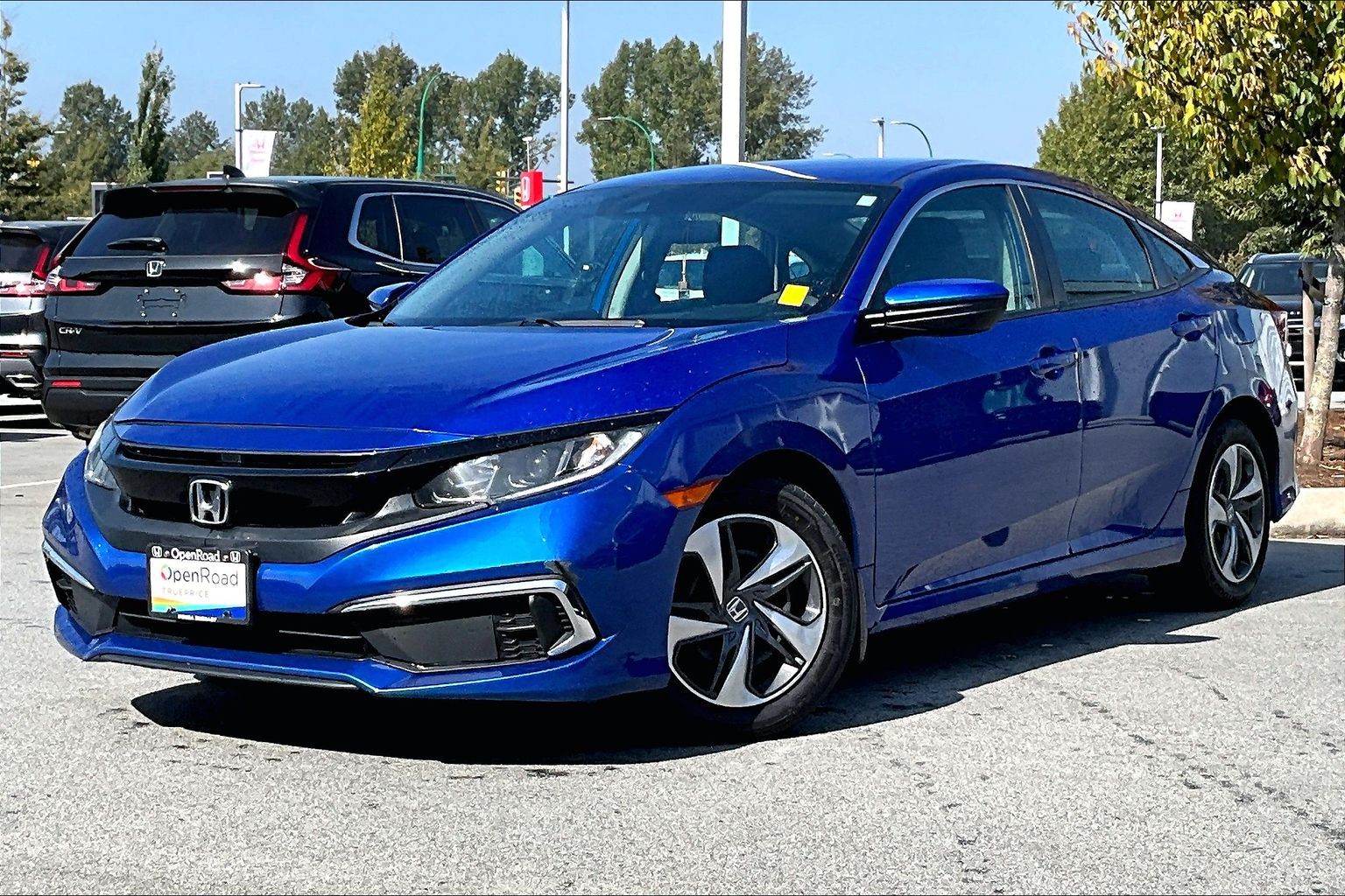 Aegean Blue MET 2019 Honda Civic Sedan Front-Wheel Drive Automatic
