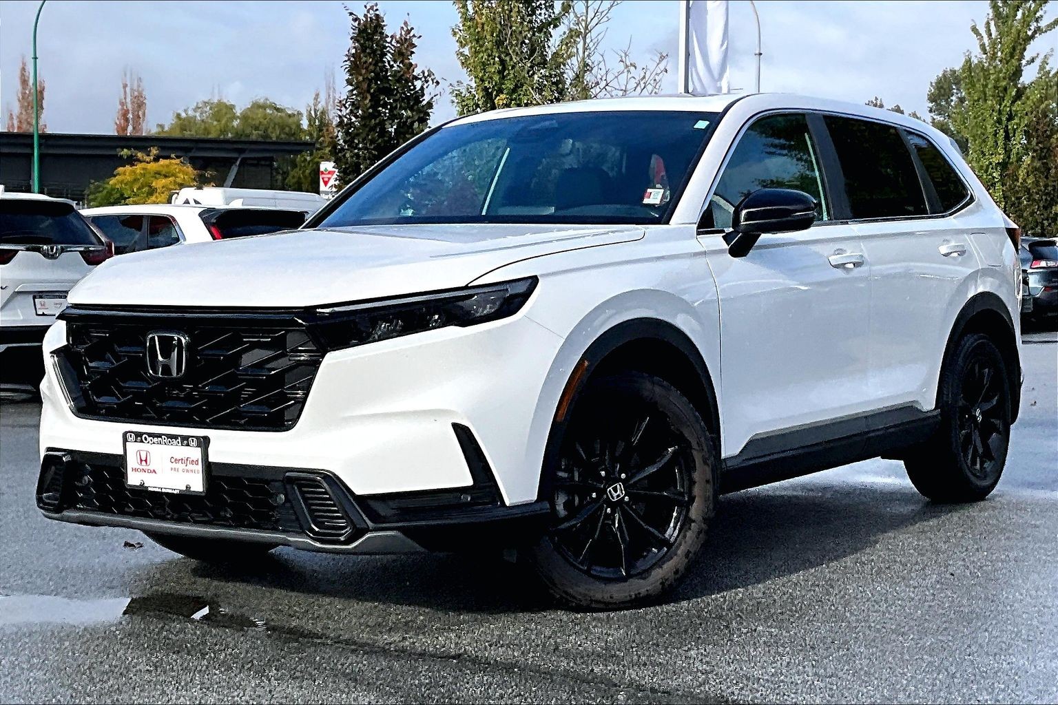 Platinum White Pearl 2024 Honda CR-V Hybrid SUV / Crossover  Automatic