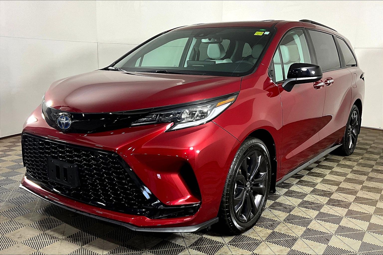 Red 2025 Toyota Sienna Minivan Front-Wheel Drive Automatic