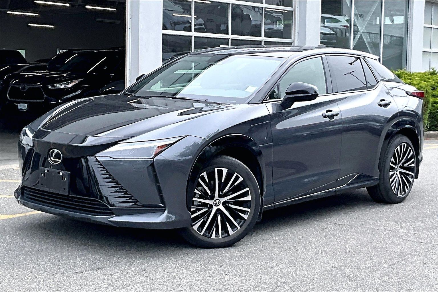 Cloudburst Gray with Black Onyx Roof & Hood 2024 Lexus RZ Automatic