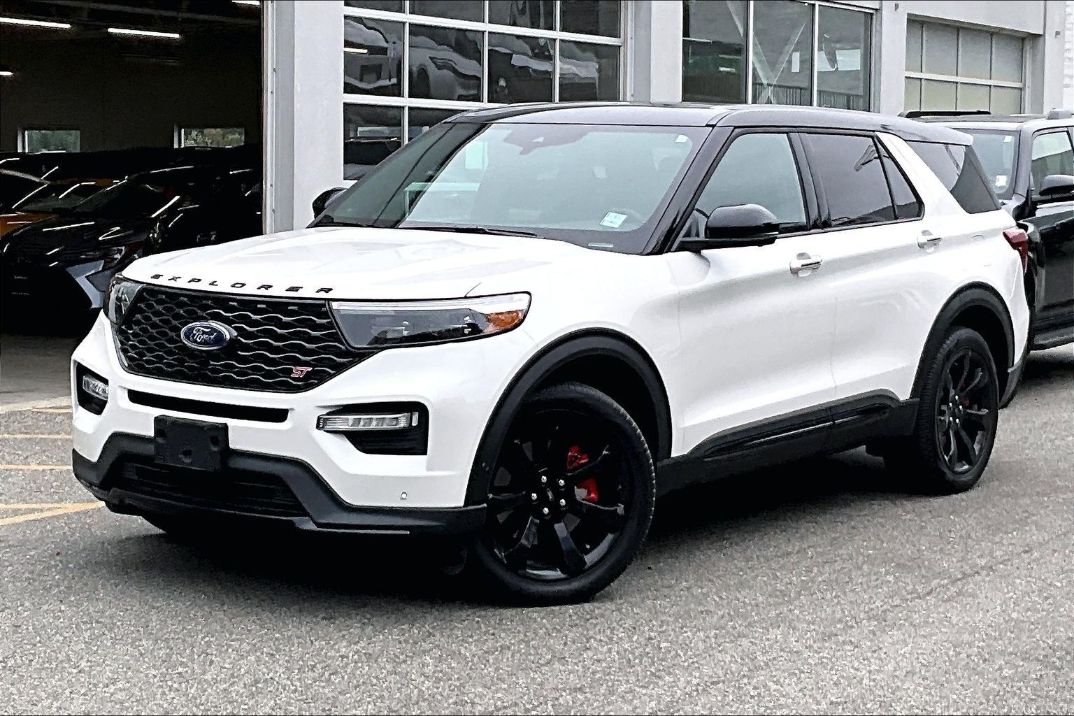 Star White Tri-Coat (MET) 2021 Ford Explorer SUV / Crossover All-Wheel Drive Automatic
