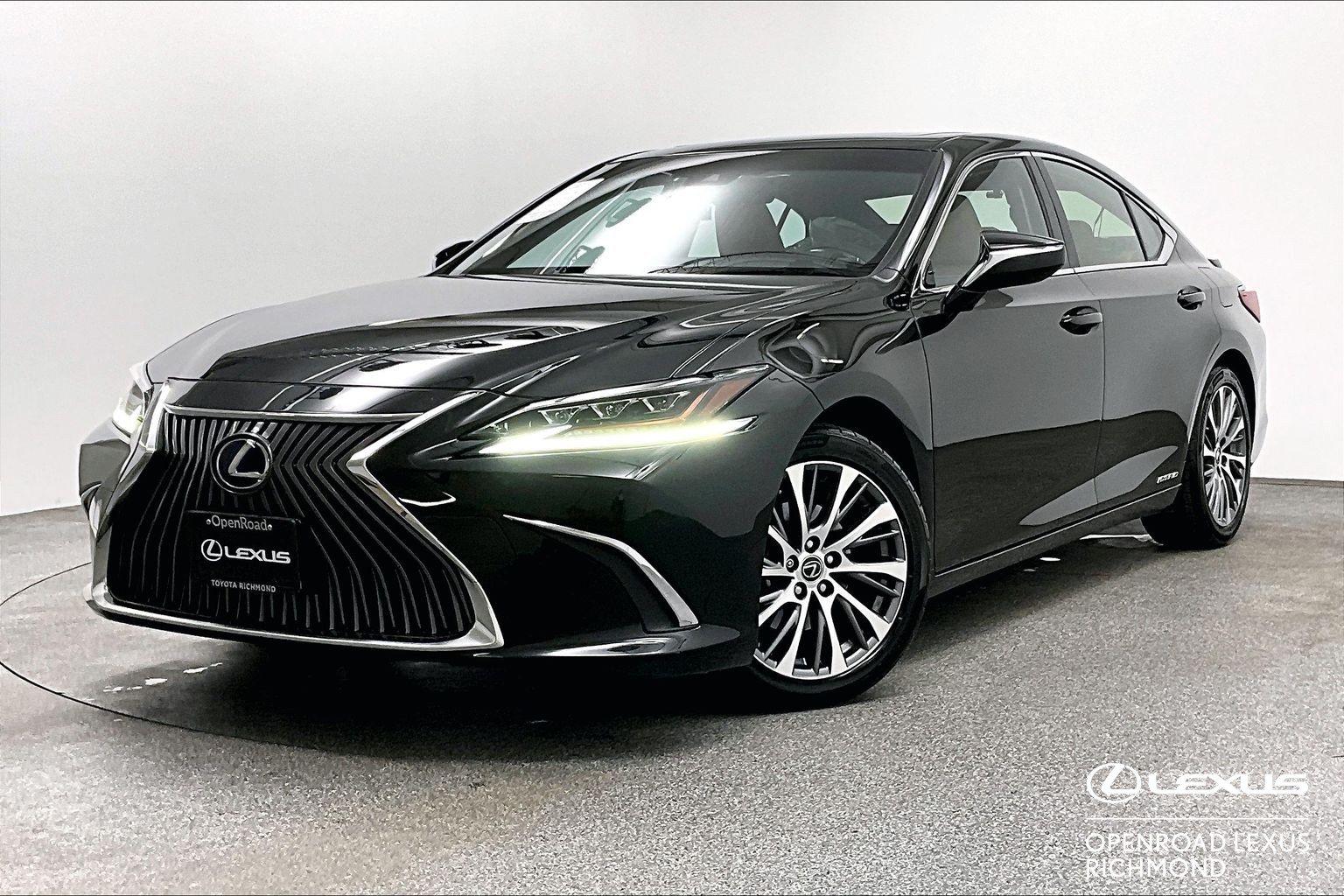 Black (Caviar) 2019 Lexus ES Hybrid Sedan Front-Wheel Drive Automatic