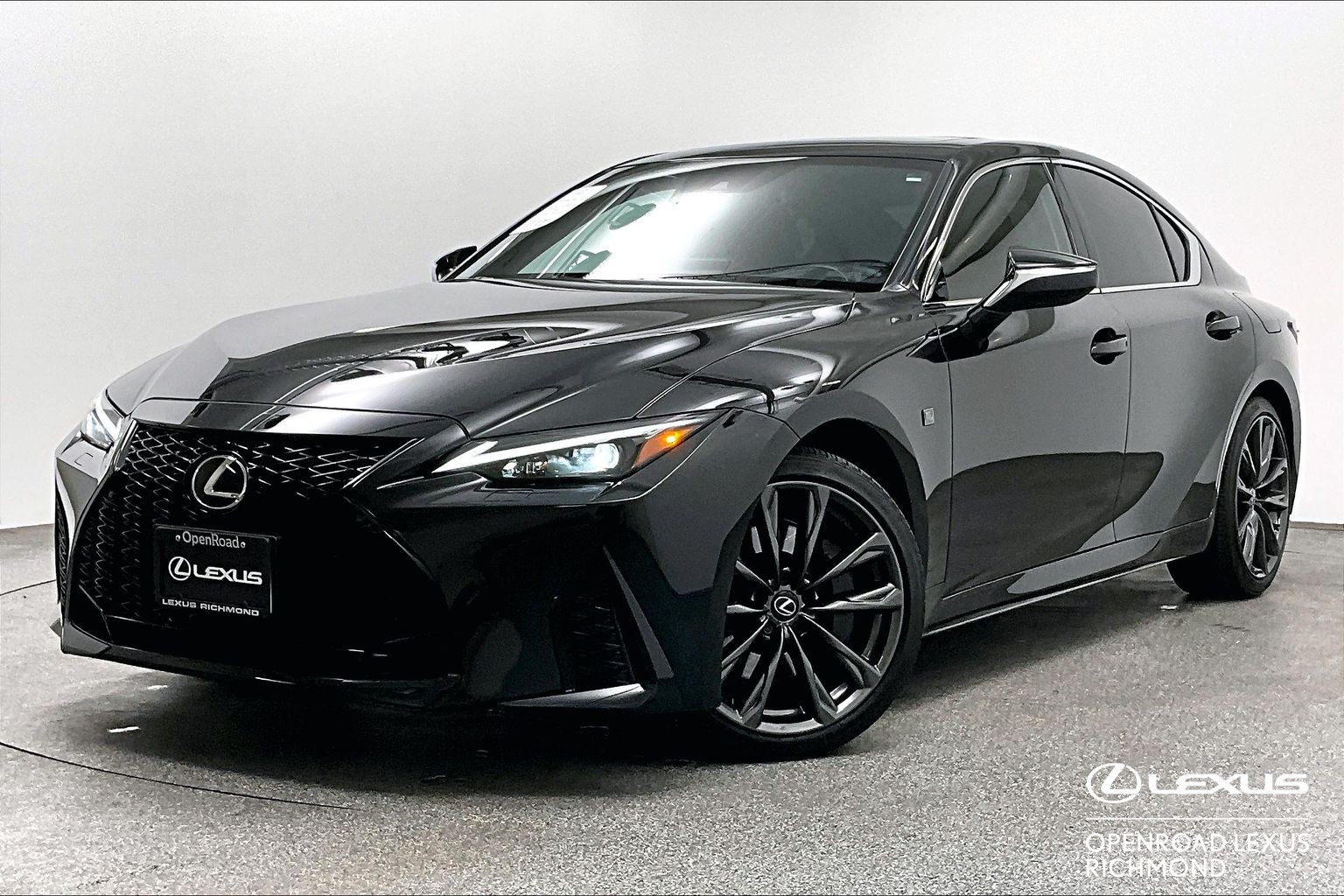 Black (Caviar) 2025 Lexus IS Sedan All-Wheel Drive Automatic