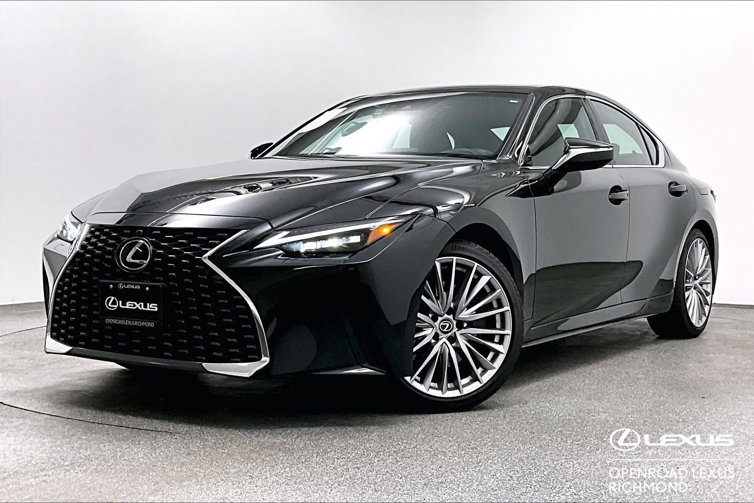 Black (Caviar) 2025 Lexus IS Sedan All-Wheel Drive Automatic