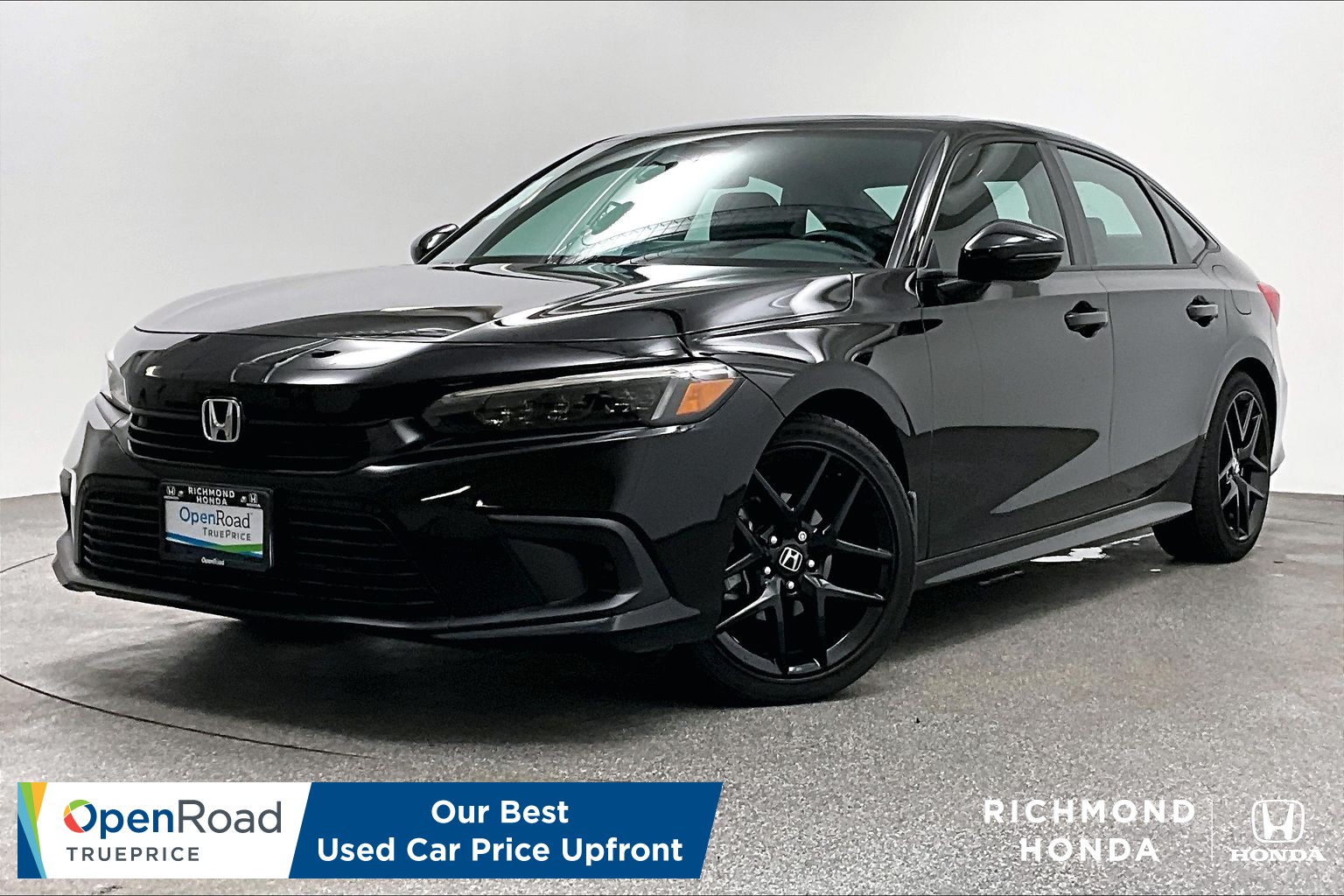 Crystal Black pearl 2024 Honda Civic Sport FWD Sedan Front-Wheel Drive Automatic