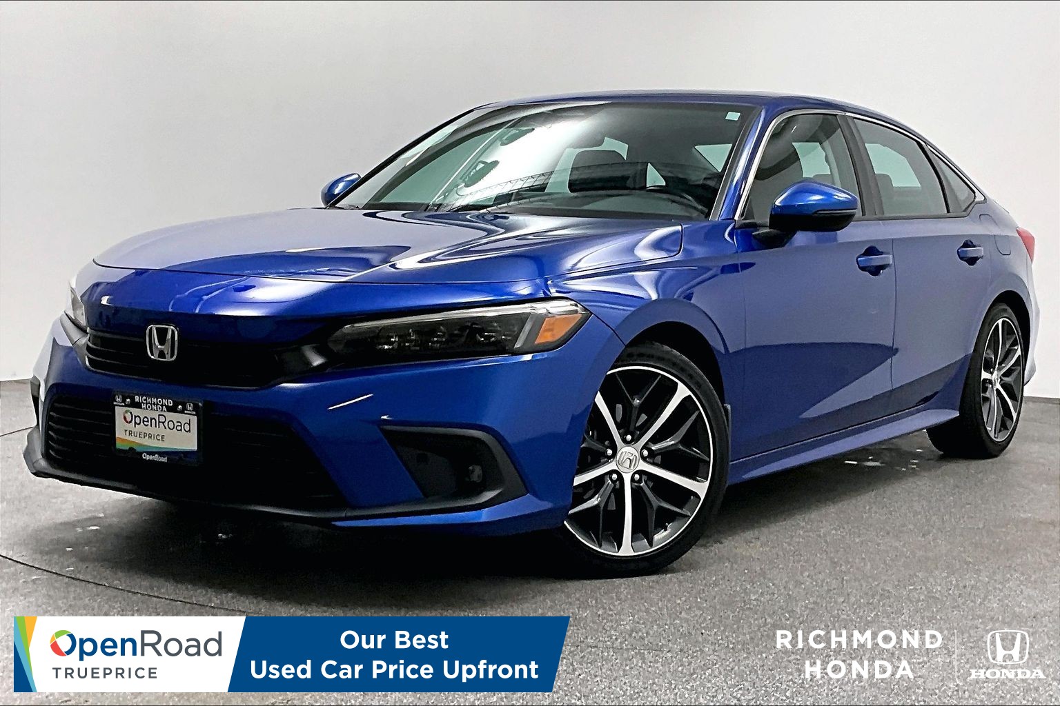 Aegean Blue Met 2022 Honda Civic Sedan Front-Wheel Drive Automatic