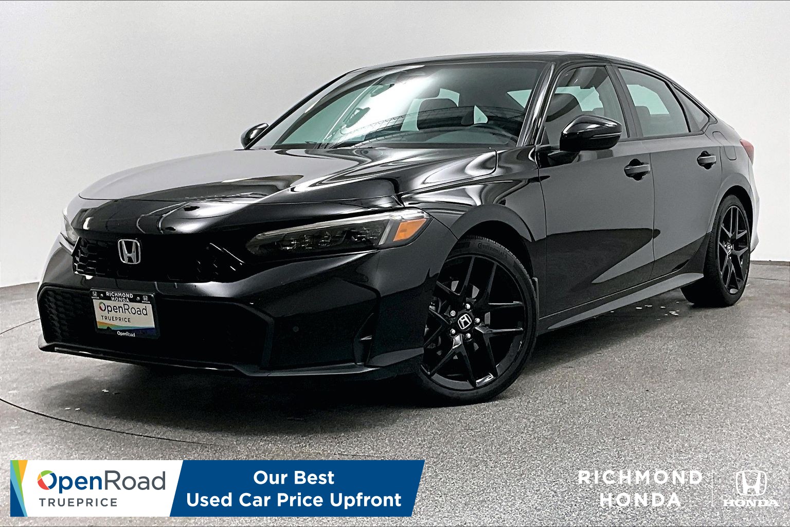 2025 Honda Civic Hybrid Berline Noir (Crystal Black pearl) Traction avant Automatique