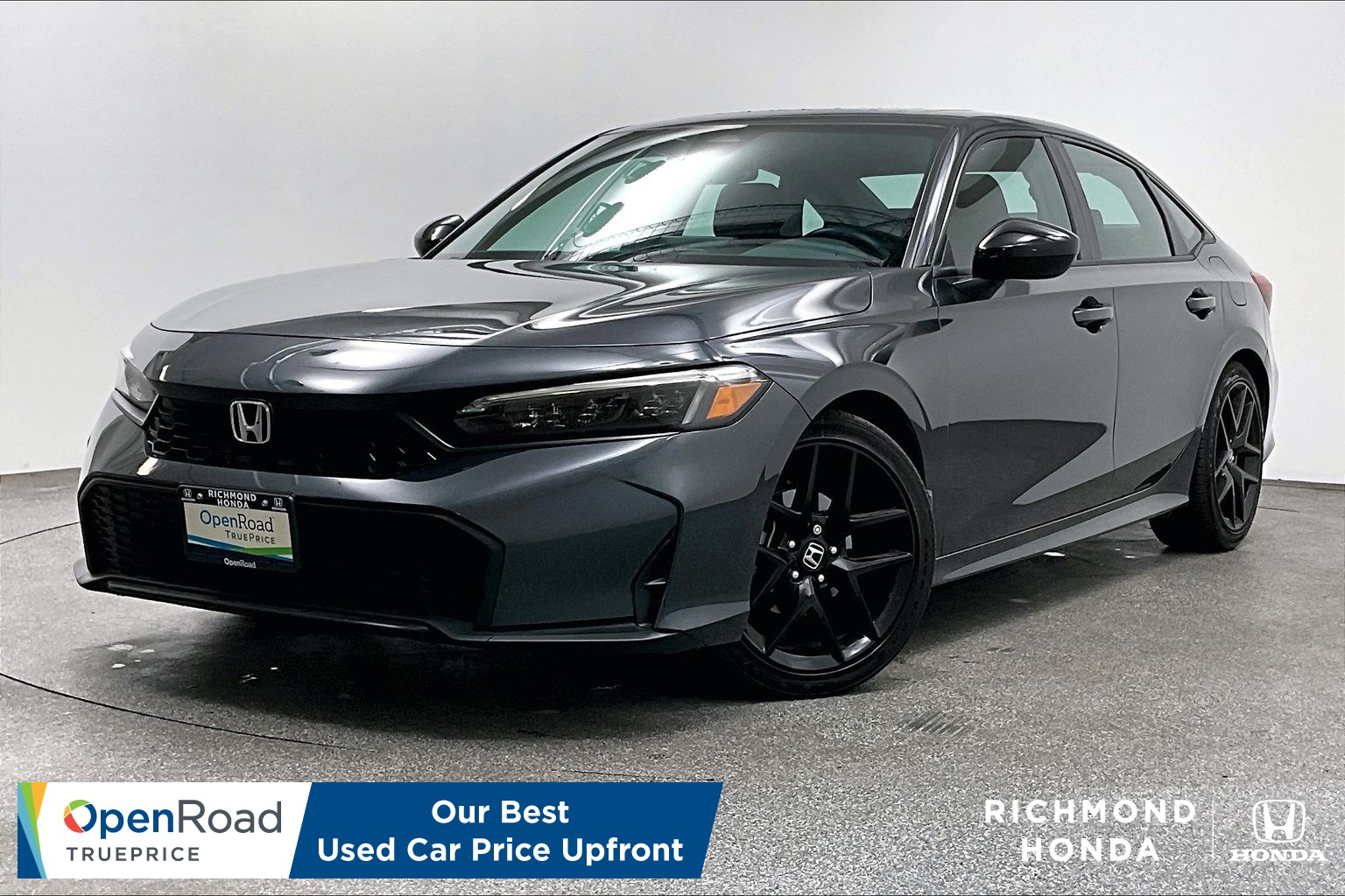 Gray (METEOROID GREY METALLLIC) 2025 Honda Civic Sedan Front-Wheel Drive Automatic