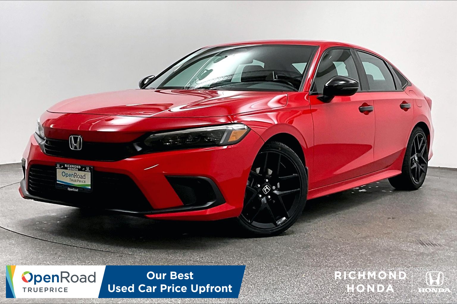 Rallye Red 2022 Honda Civic Sedan Front-Wheel Drive Automatic