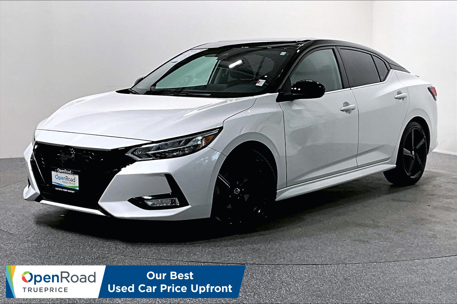2 tone Super Black/Aspen White TriCoat 2022 Nissan Sentra SR FWD Sedan Front-Wheel Drive Automatic