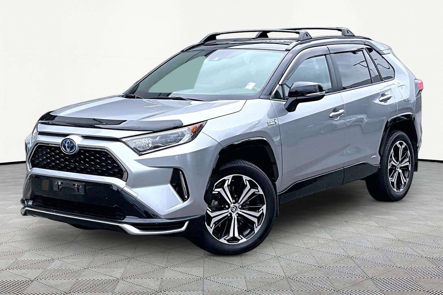 Silver Sky Met w/ Black Roof 2021 Toyota RAV4 Prime SUV / Crossover All-Wheel Drive Automatic