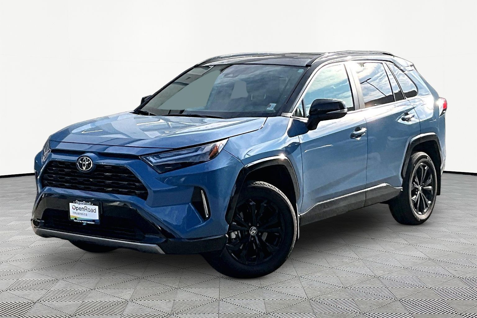 Cavalry Blue w/ BLK Roof 2025 Toyota RAV4 Hybrid SUV / Crossover All-Wheel Drive Automatic