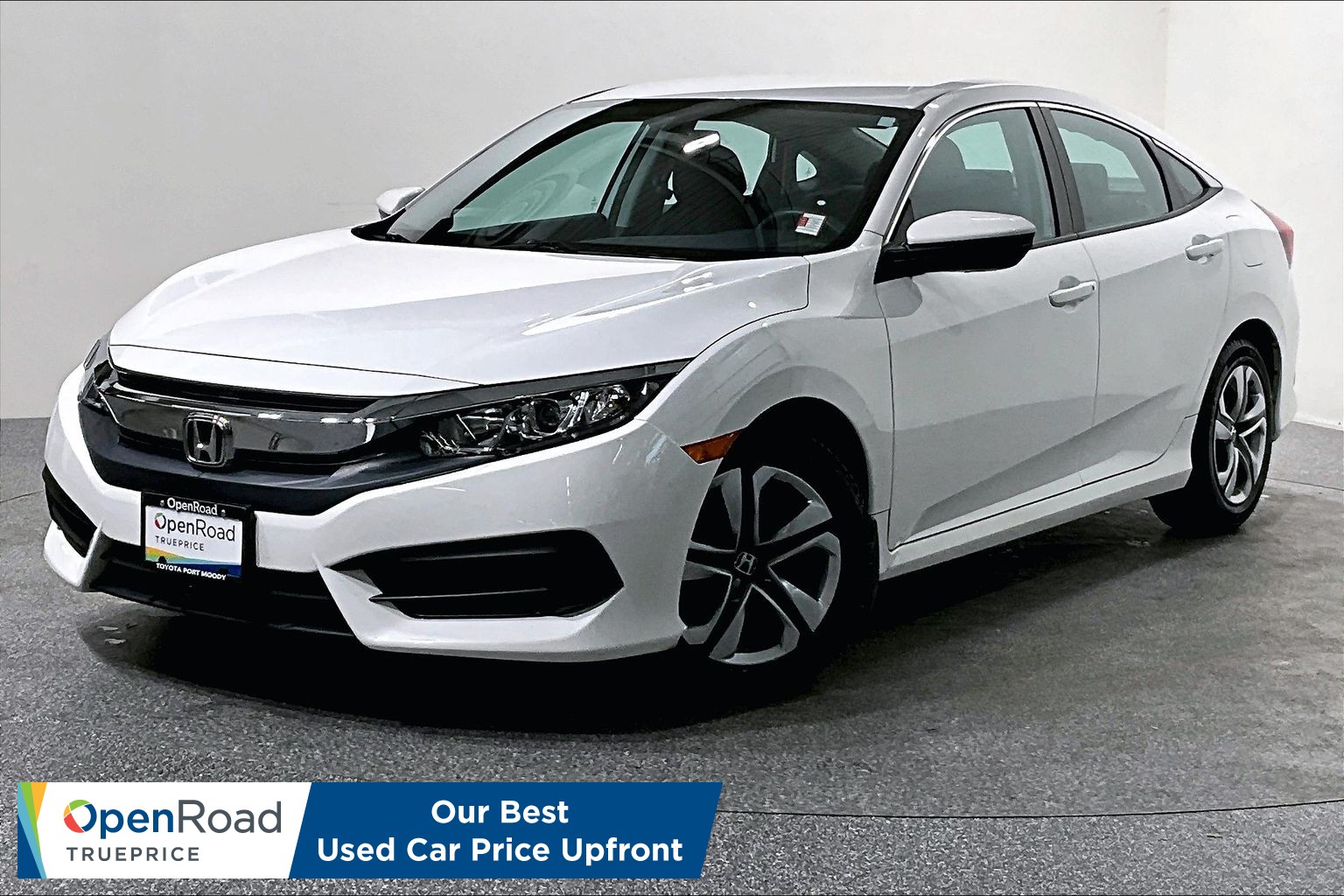 Taffeta White 2017 Honda Civic Sedan Front-Wheel Drive Automatic