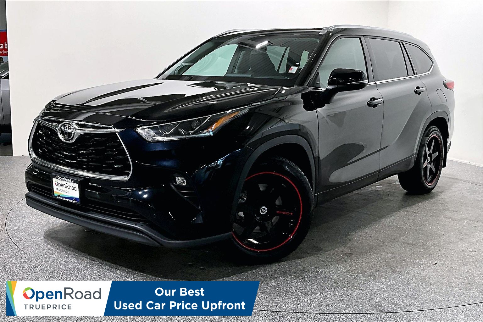 Midnight Black Met 2021 Toyota Highlander SUV / Crossover All-Wheel Drive Automatic