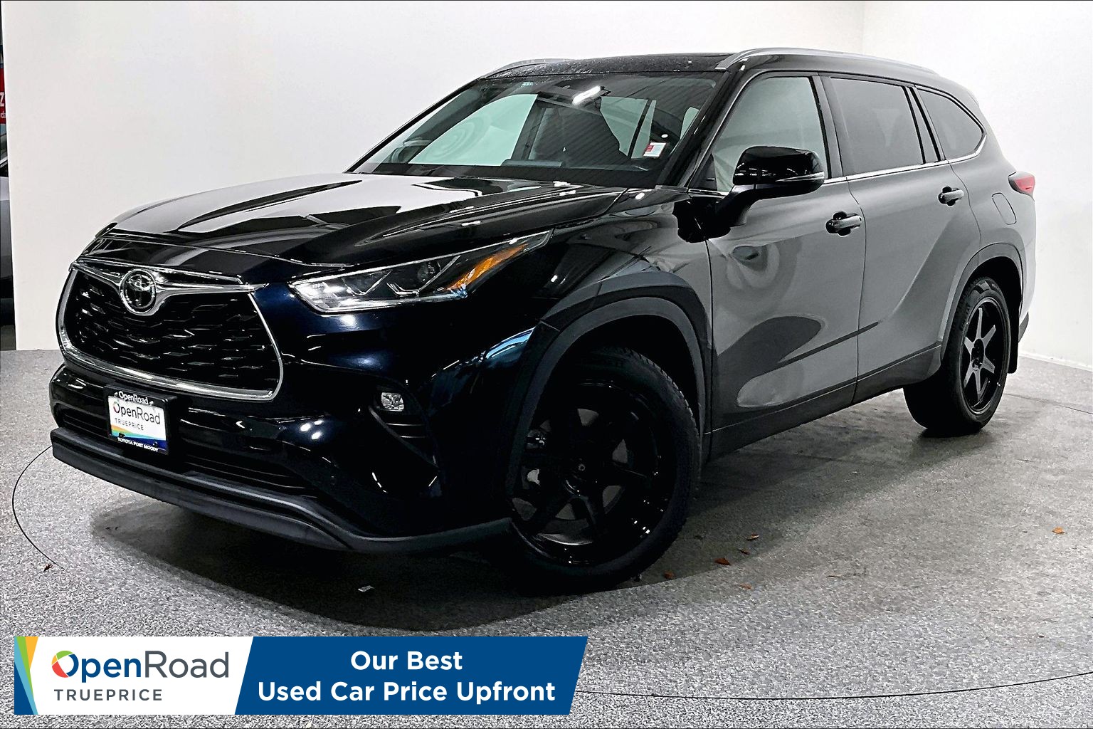 Midnight Black Met 2021 Toyota Highlander SUV / Crossover All-Wheel Drive Automatic