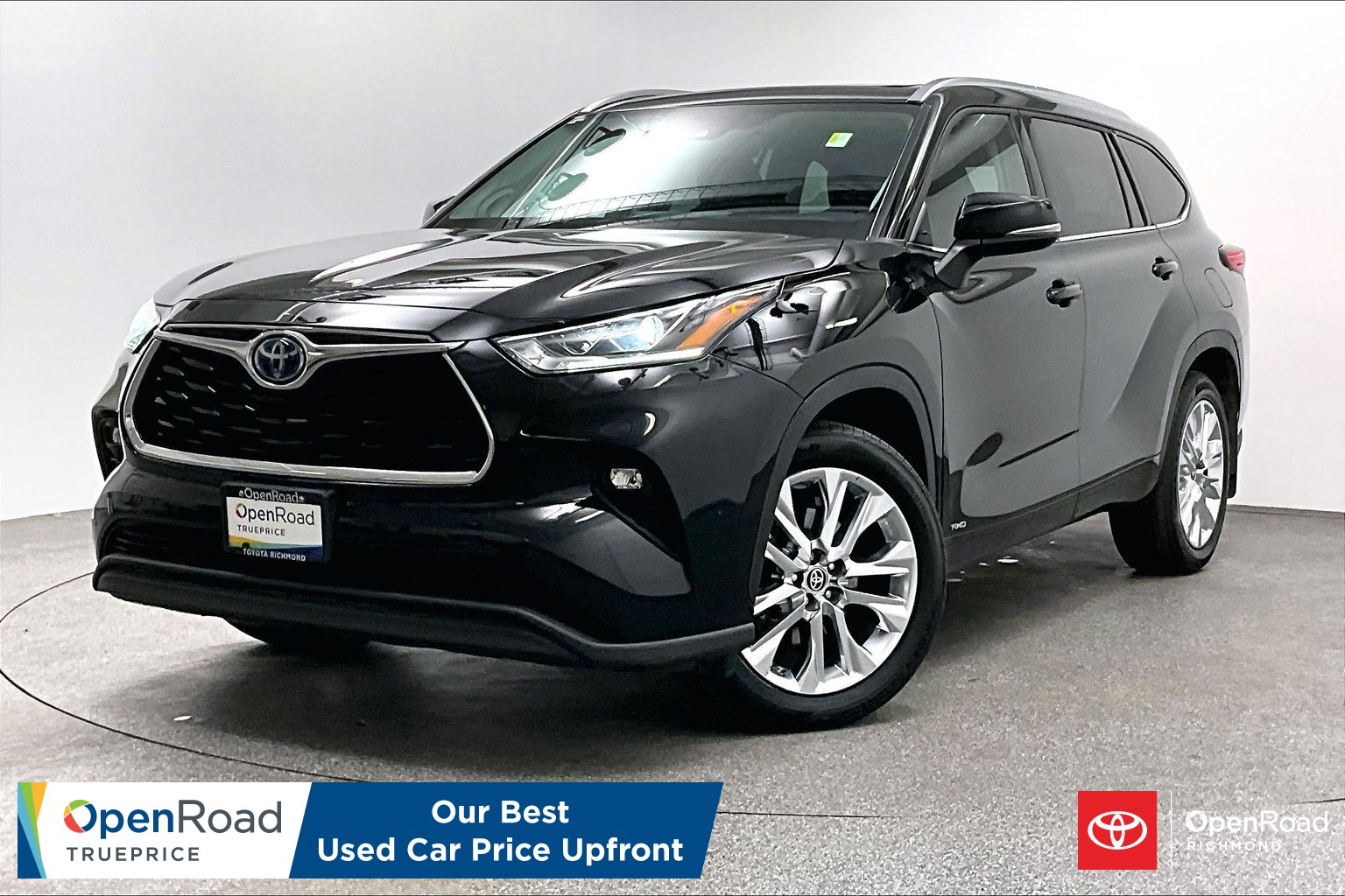 Midnight Black (Met) 2023 Toyota Highlander Hybrid Limited AWD SUV / Crossover All-Wheel Drive Automatic