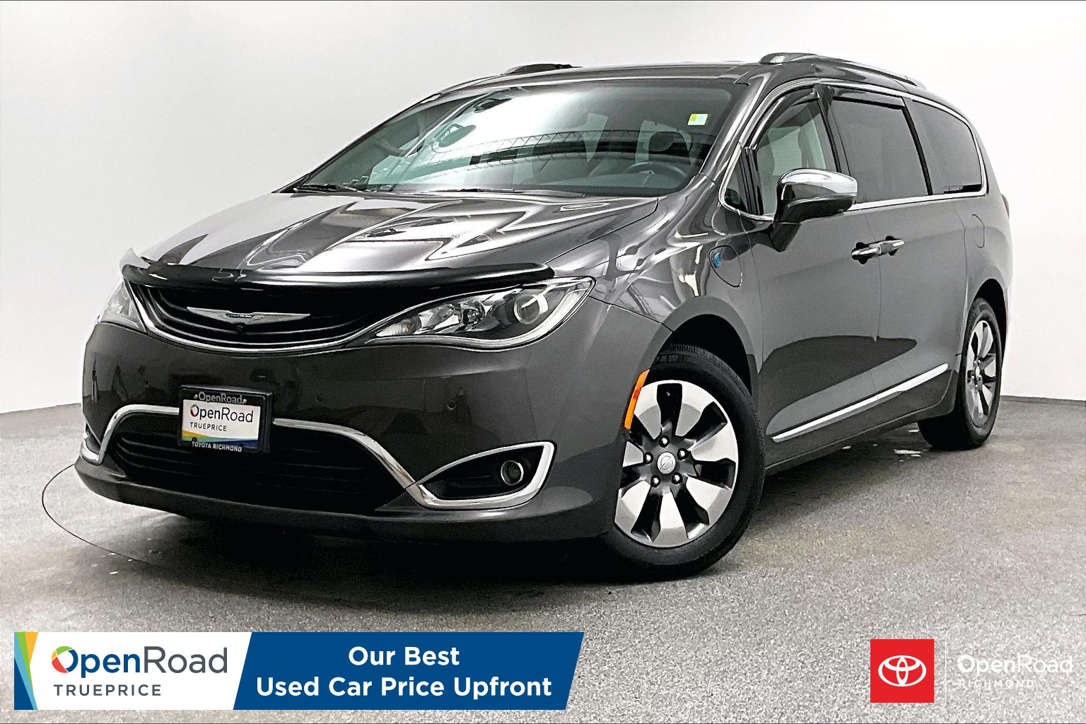 Gray 2018 Chrysler Pacifica Hybrid Limited FWD Minivan Front-Wheel Drive Automatic