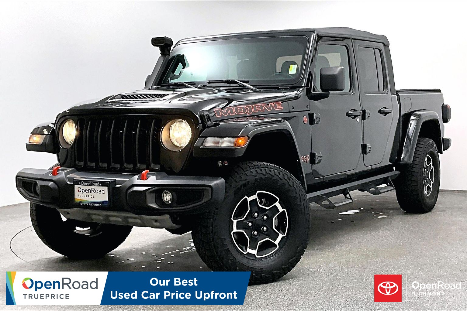 Black 2021 Jeep Gladiator Mojave Crew Cab 4WD Pickup Truck Four-Wheel Drive Automatic
