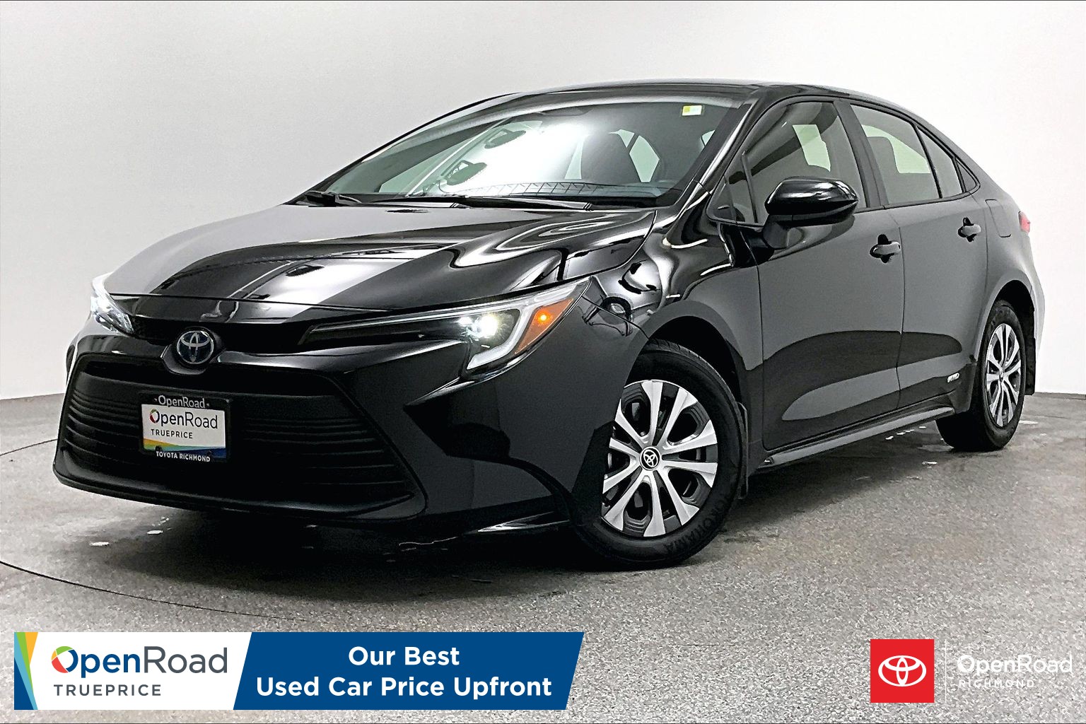 Black 2024 Toyota Corolla Hybrid LE AWD Sedan All-Wheel Drive Automatic