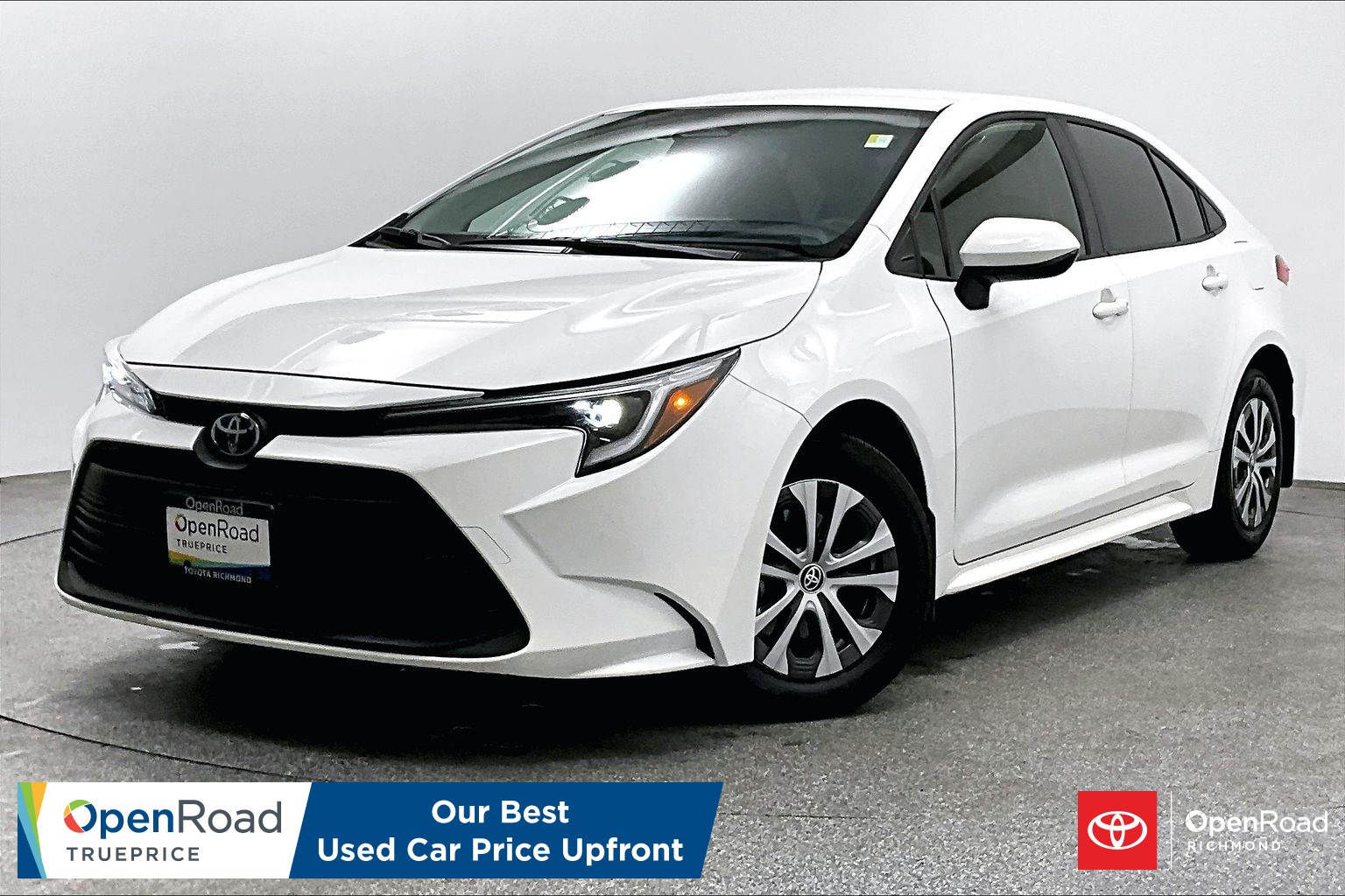 White 2025 Toyota Corolla Hybrid Sedan Front-Wheel Drive Automatic