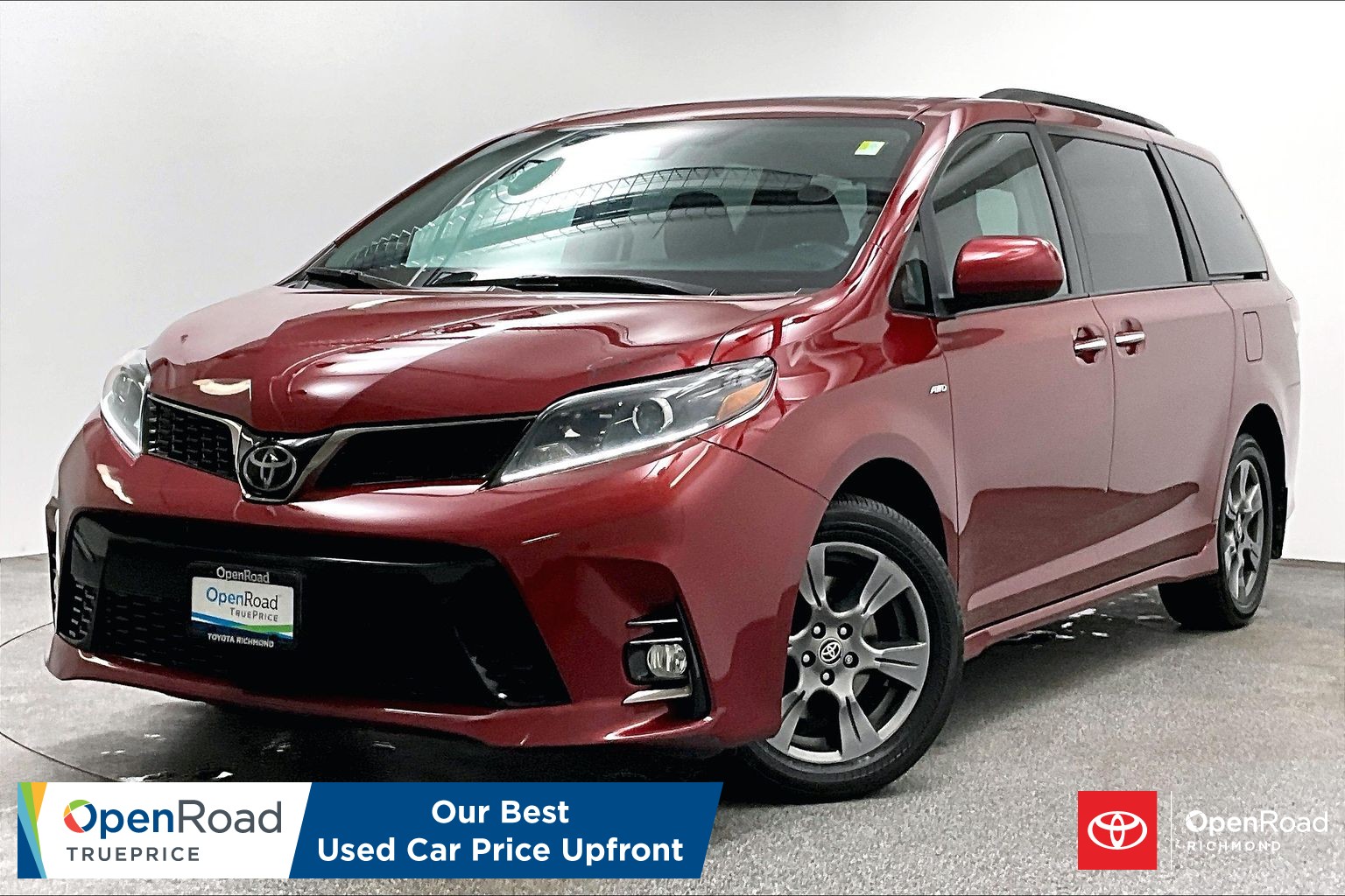 Salsa Red Pearl 2020 Toyota Sienna Minivan All-Wheel Drive Automatic