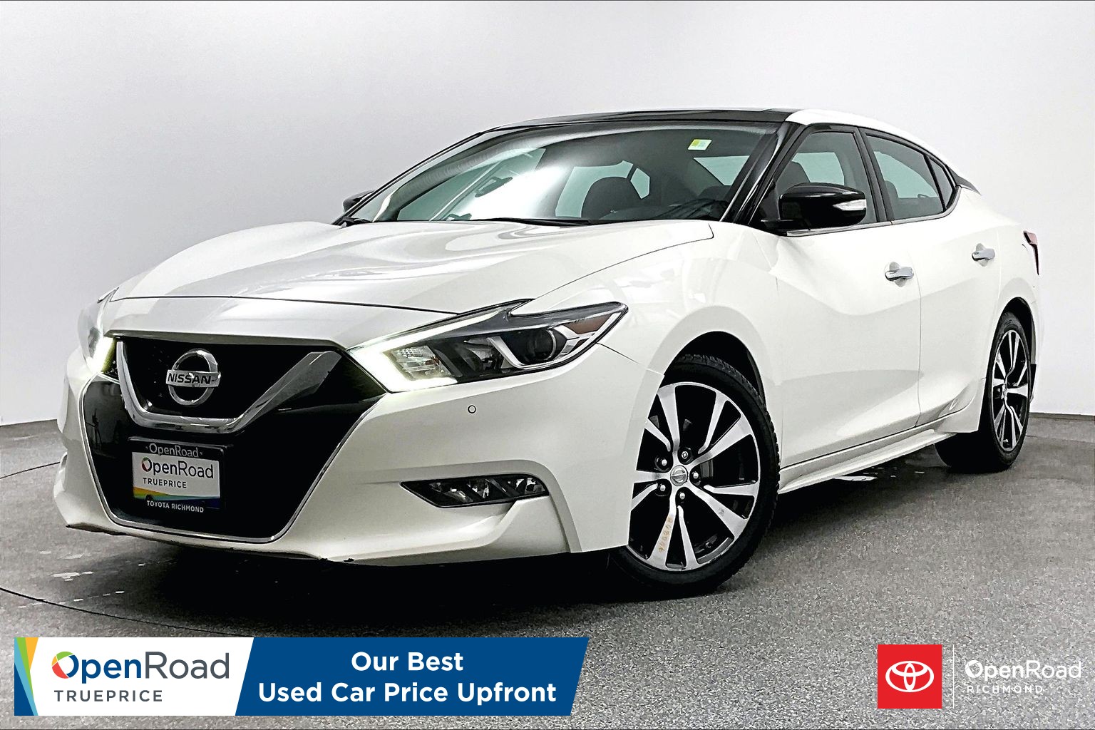 White 2018 Nissan Maxima Sedan Front-Wheel Drive Automatic
