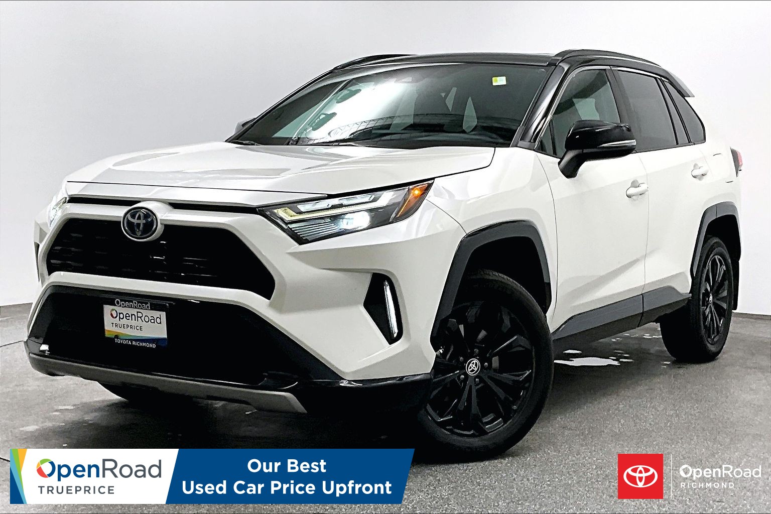 Blizzard Pearl w/ Black Roof 2022 Toyota RAV4 Hybrid SUV / Crossover Automatic