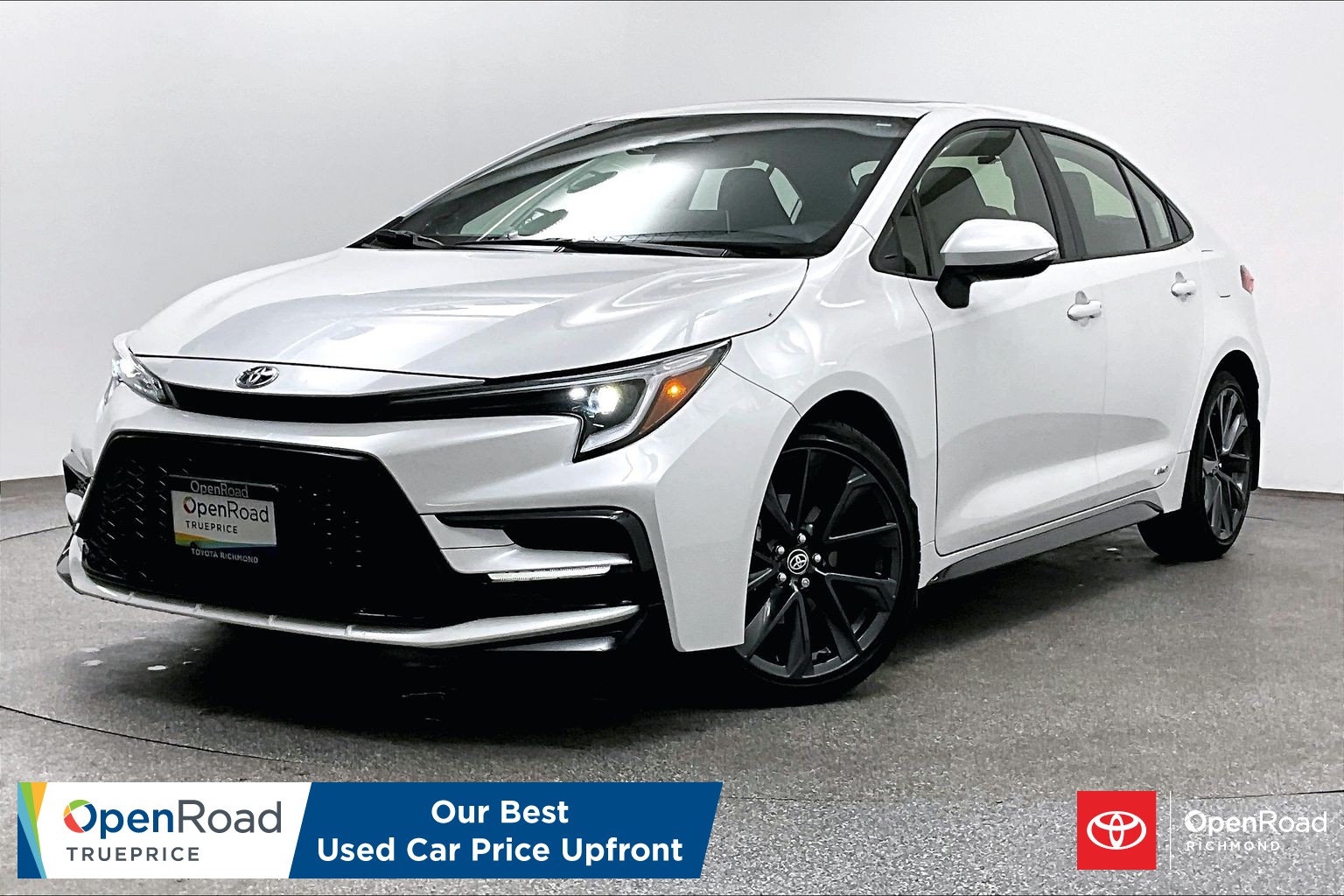 White (Wind Chill Pearl) 2025 Toyota Corolla Hybrid Sedan Automatic