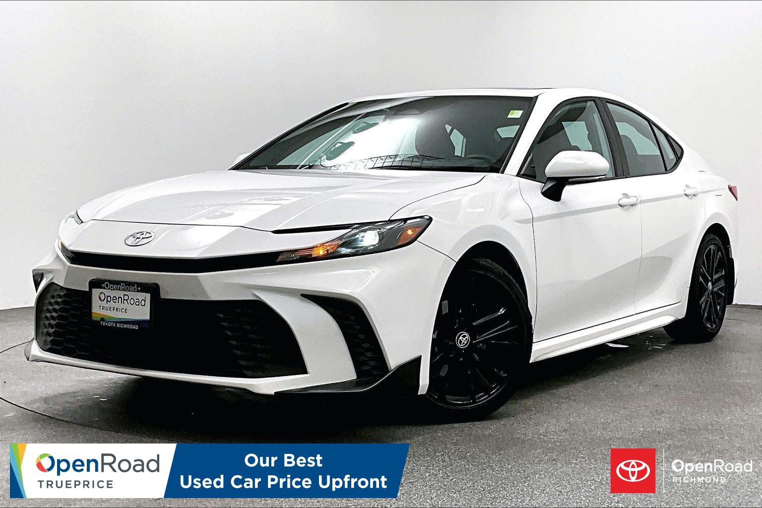 White 2025 Toyota Camry Sedan Front-Wheel Drive Automatic