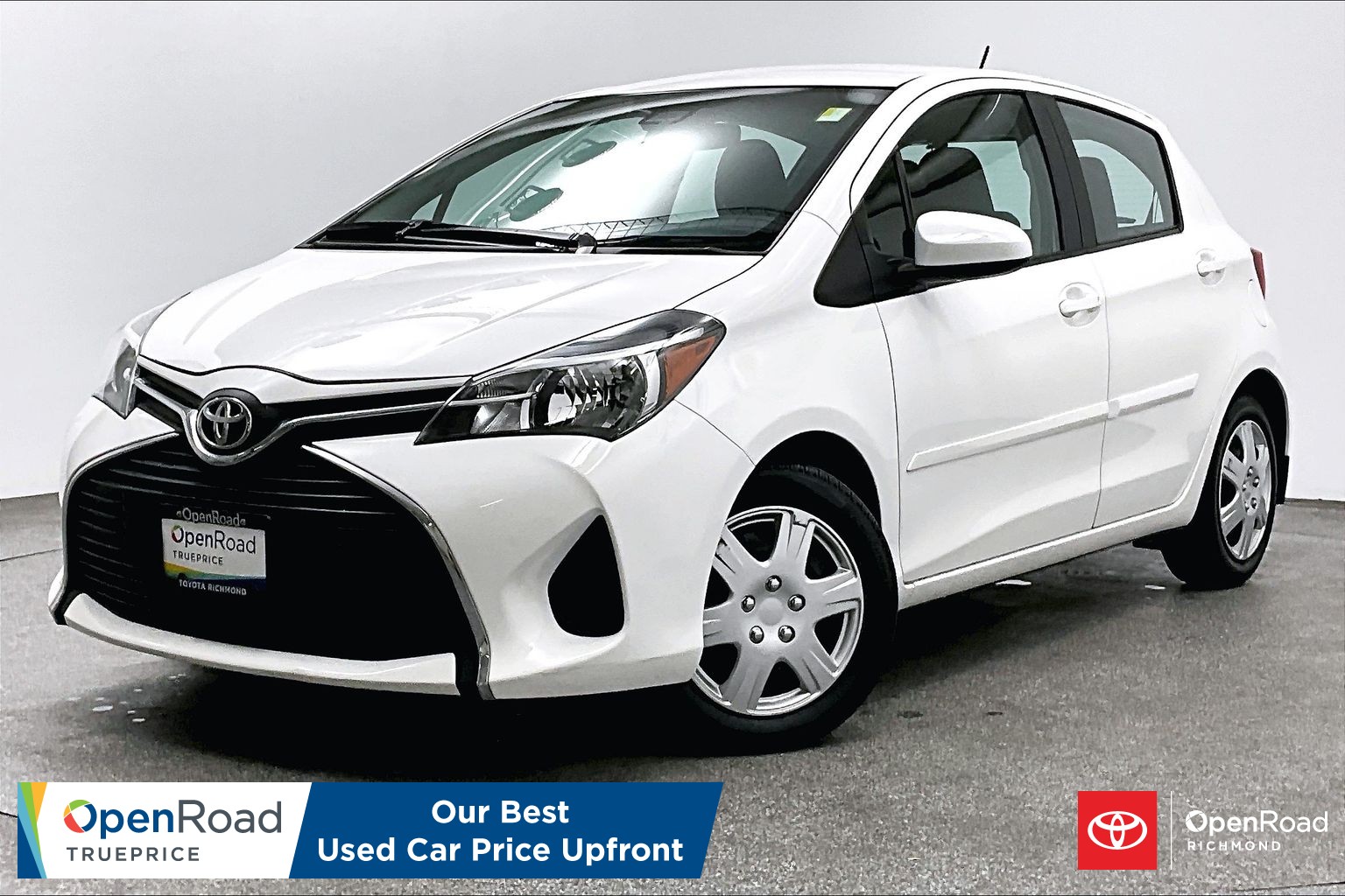 Alpine White 2017 Toyota Yaris Hatchback Front-Wheel Drive Manual