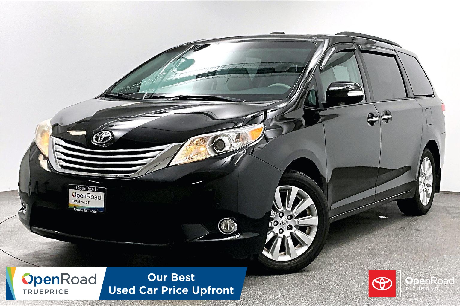 Black 2014 Toyota Sienna Minivan All-Wheel Drive Automatic