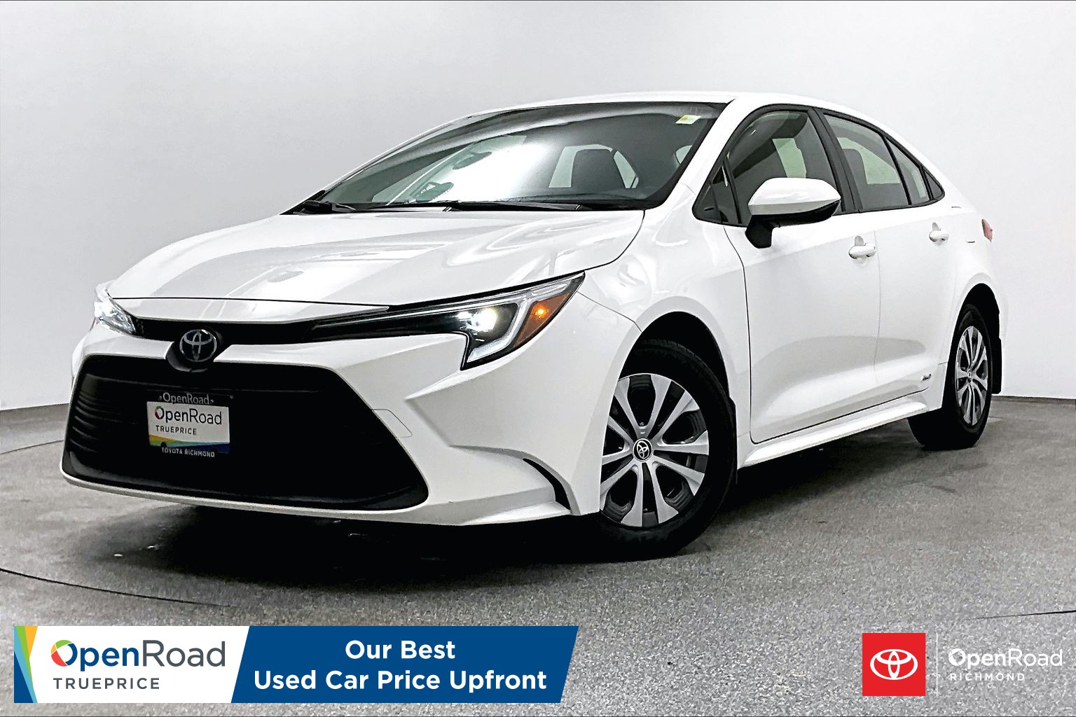 White 2025 Toyota Corolla Hybrid Sedan All-Wheel Drive Automatic