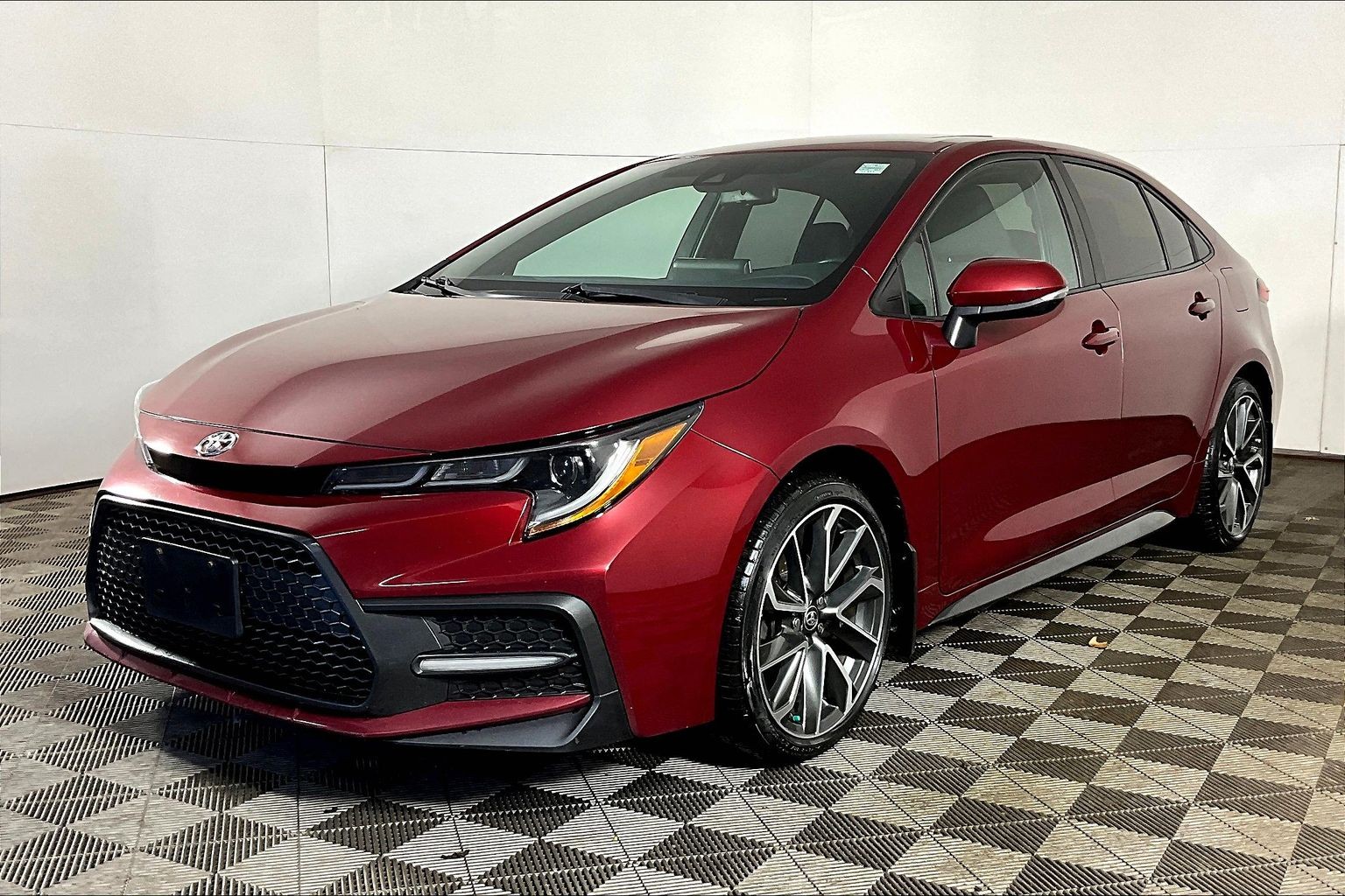 Red 2022 Toyota Corolla Sedan Front-Wheel Drive Manual
