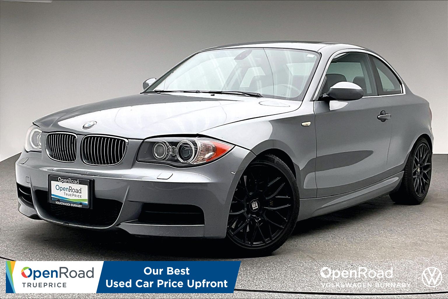 Gray (Space Grey Met) 2009 BMW 1 Series Coupe Rear-Wheel Drive Automatic