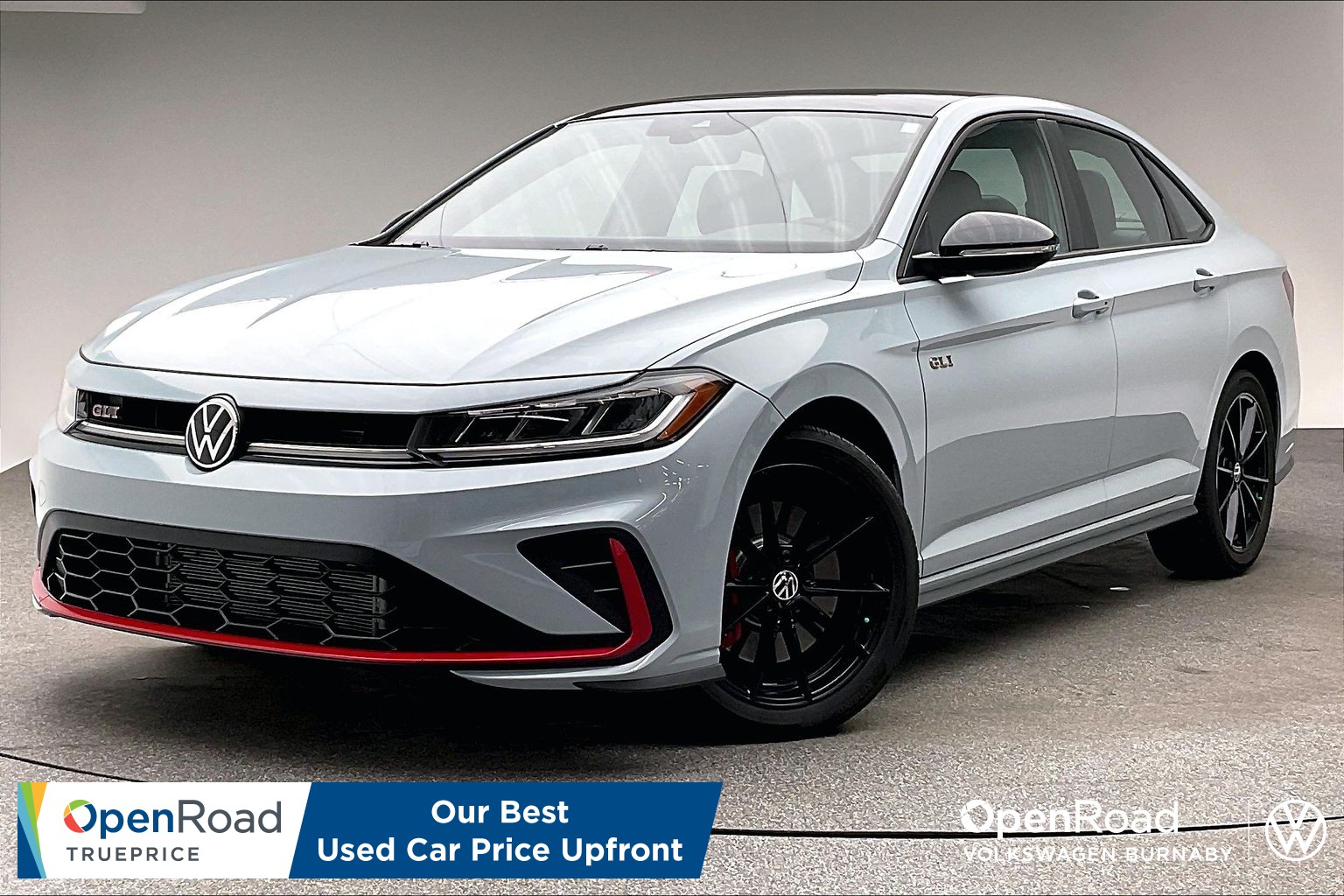 Alpine Gray W/Black Roof 2025 Volkswagen Jetta GLI Sedan Front-Wheel Drive Manual