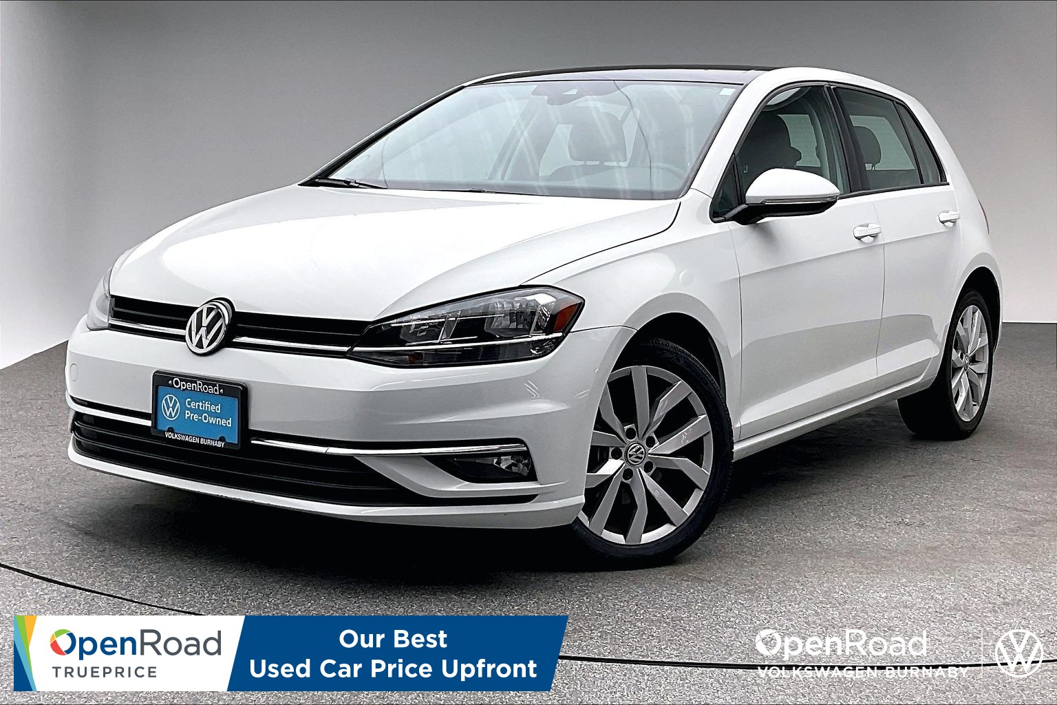 Pure White 2021 Volkswagen Golf Hatchback Automatic