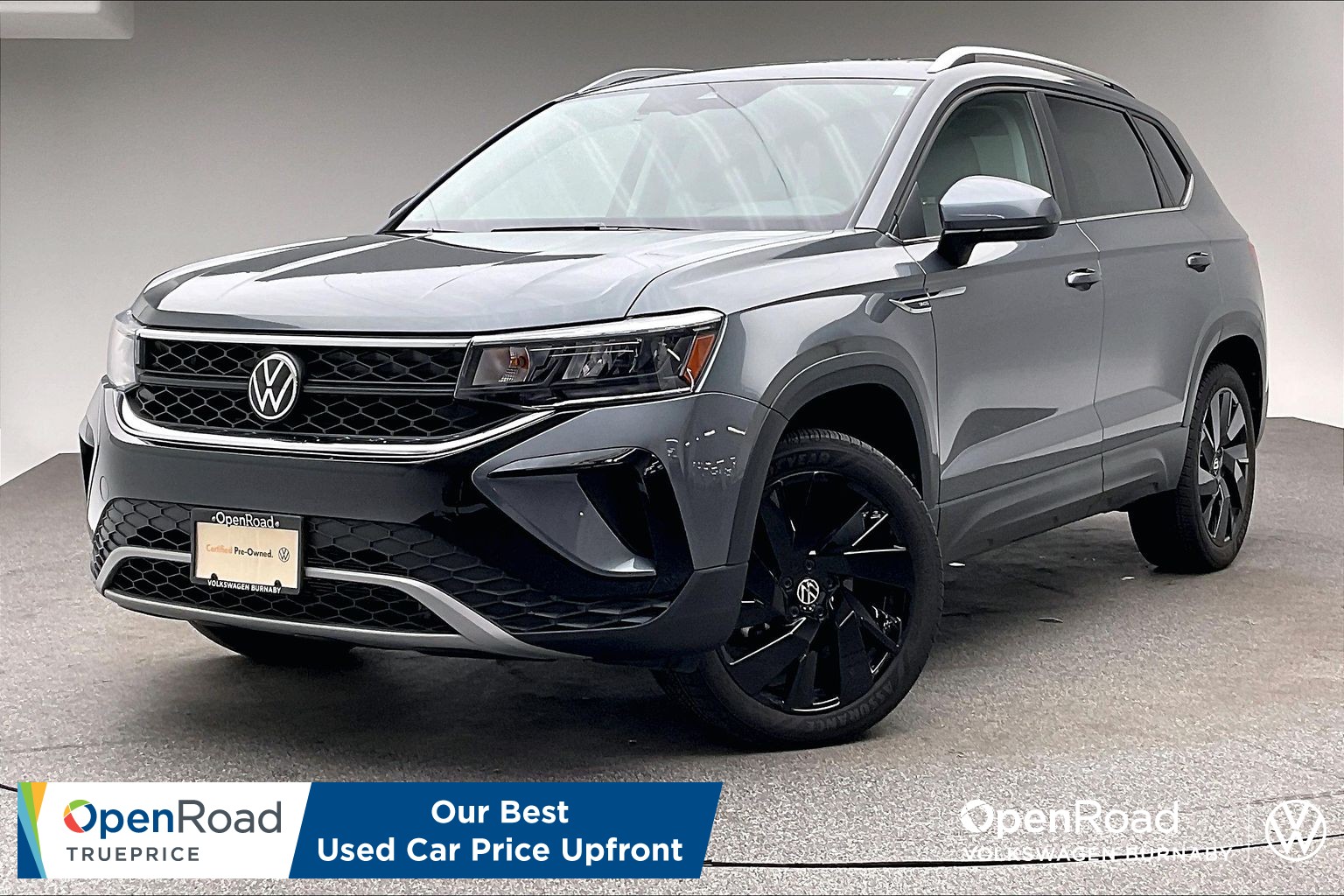 Gray (Platinum Grey Metallic with black roof) 2024 Volkswagen Taos SUV / Crossover Automatic