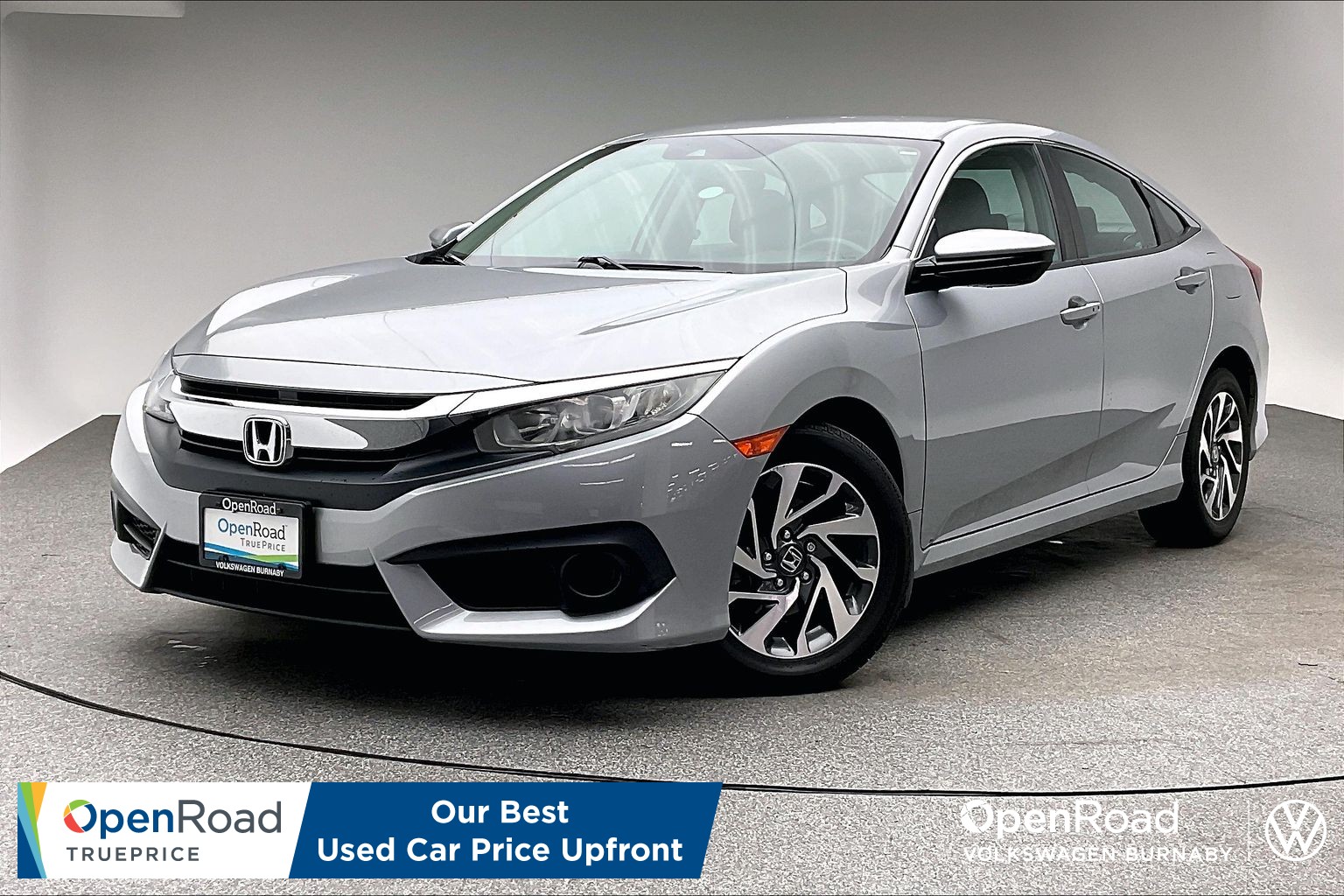 Lunar Silver Met 2018 Honda Civic Sedan Front-Wheel Drive Automatic