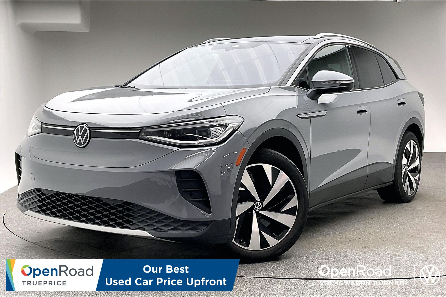 Gray (Moonstone Grey w/ Ninja black roof) 2022 Volkswagen ID.4 SUV / Crossover Rear-Wheel Drive Automatic