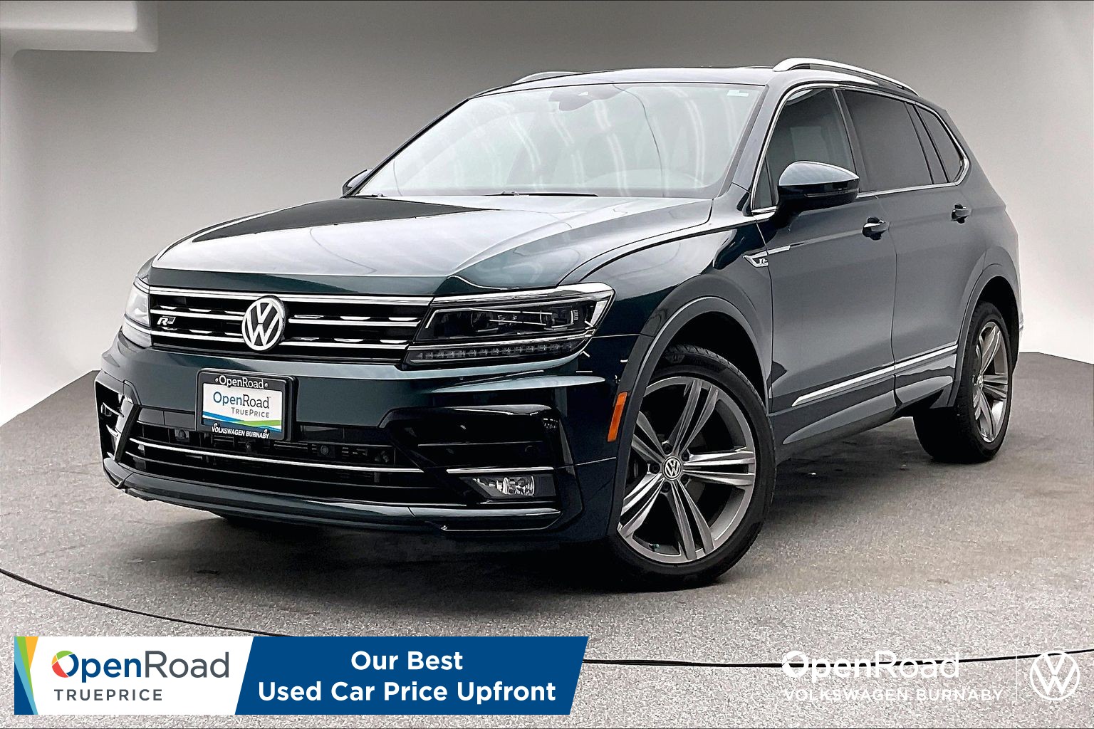 Dark Moss Green Met 2018 Volkswagen Tiguan SUV / Crossover  Automatic