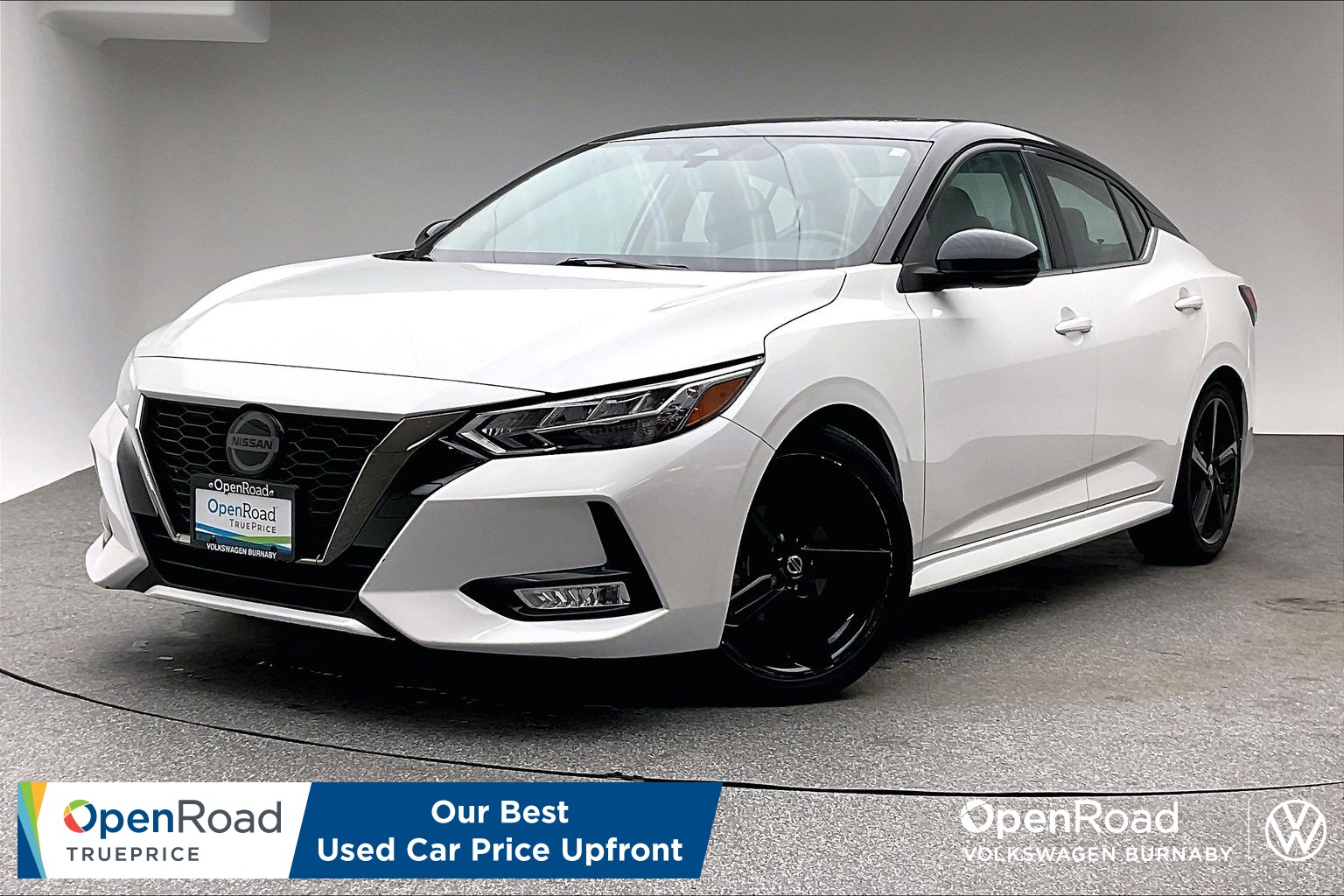 2 tone Super Black/Aspen White TriCoat 2022 Nissan Sentra Sedan Front-Wheel Drive Automatic